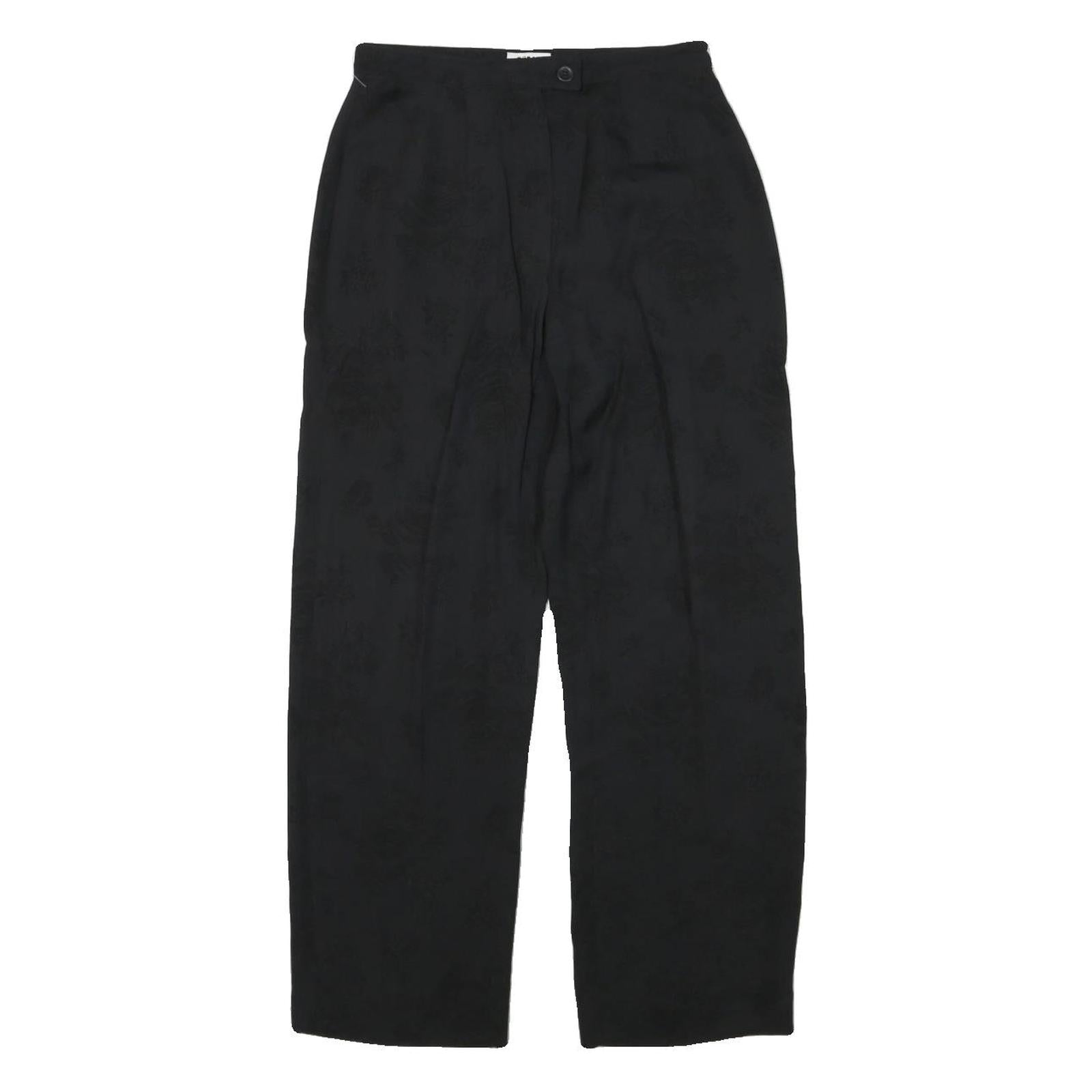 WOMAN COLLECTION Womens Black Regular Fit Straight Trousers W24 L25 Elegant Refurbished - N/A refurbished available on Cerqular