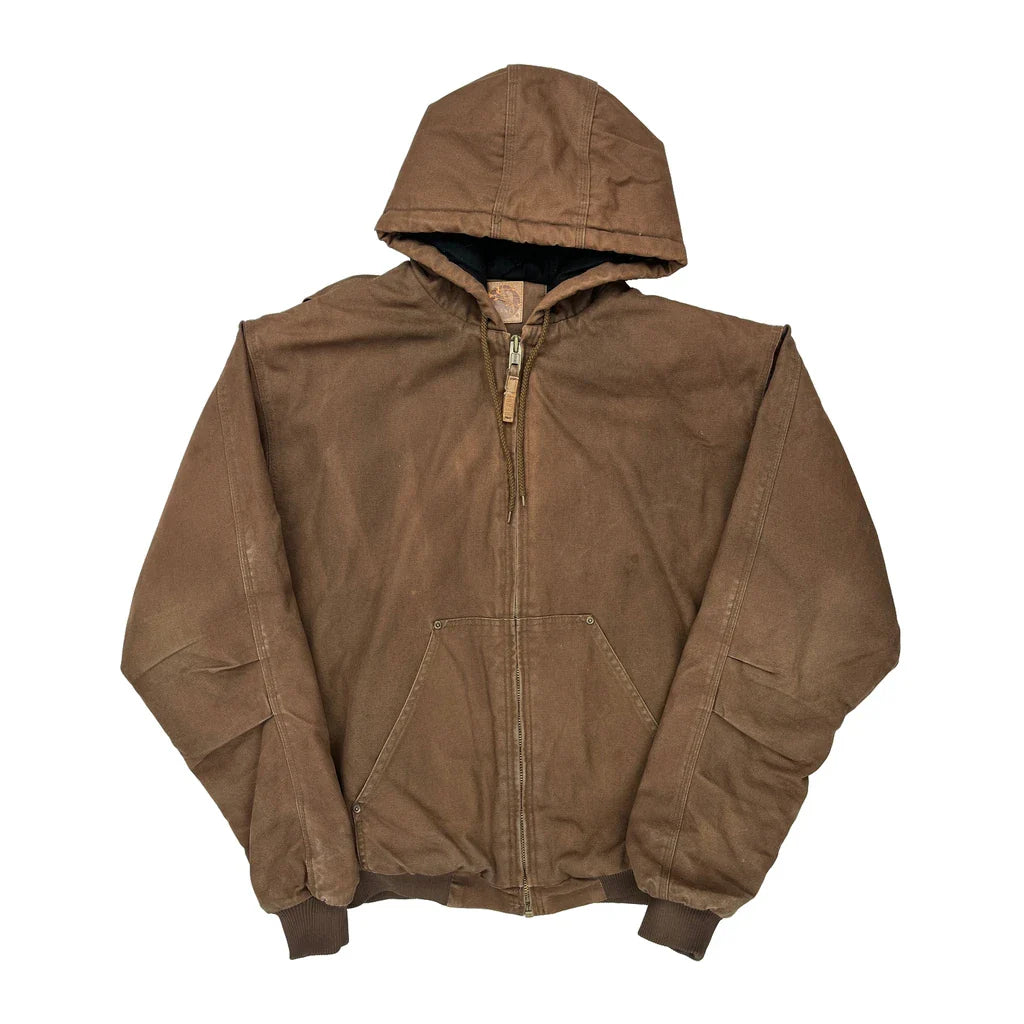 Berne Jacket - XL Brown Cotton Refurbished - Thrifted (note: this is a term often used to describe second- refurbished available on Cerqular