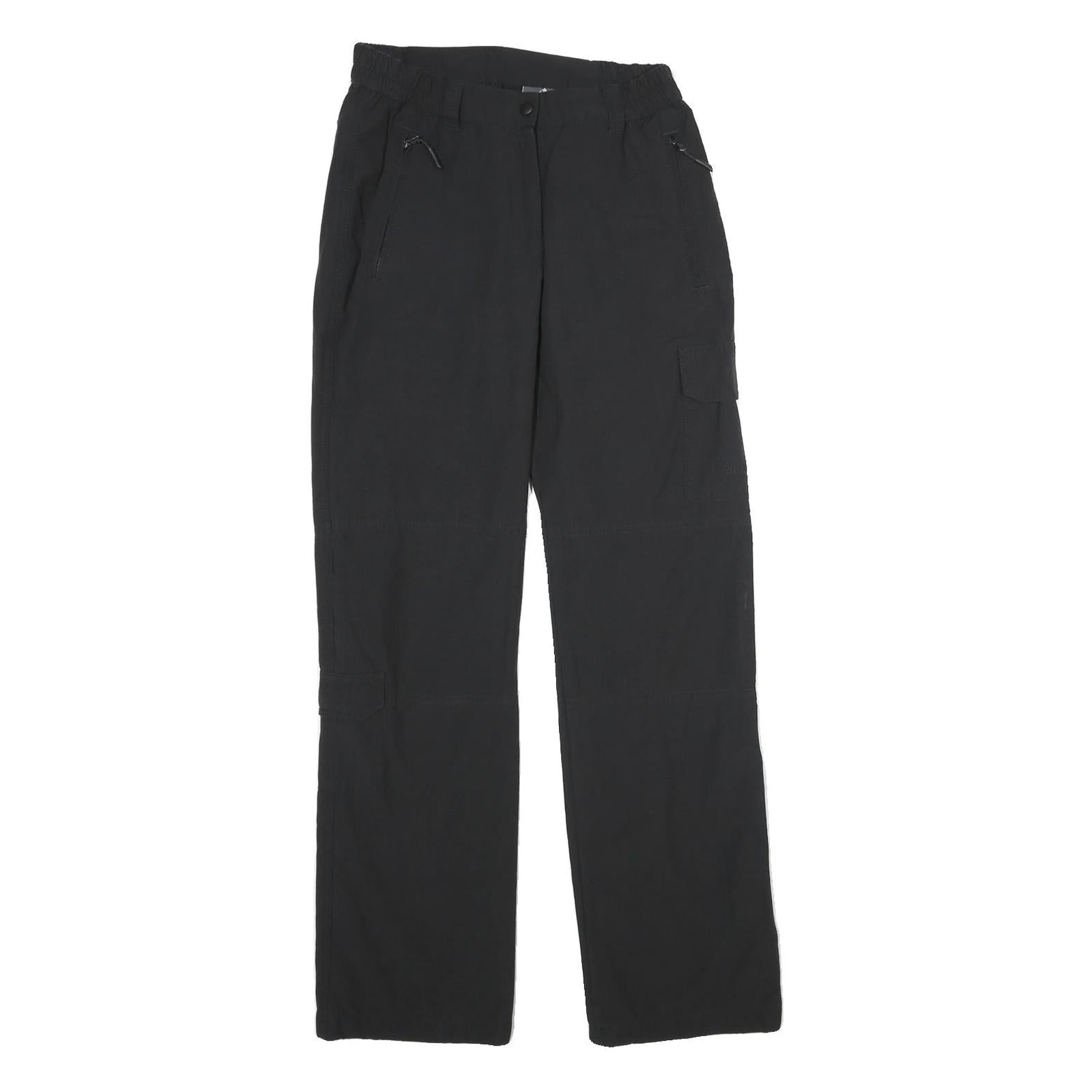 TREVOLUTION Womens Polyester Black Regular Straight Trousers W26 L33 Elastic Refurbished - N/A refurbished available on Cerqular