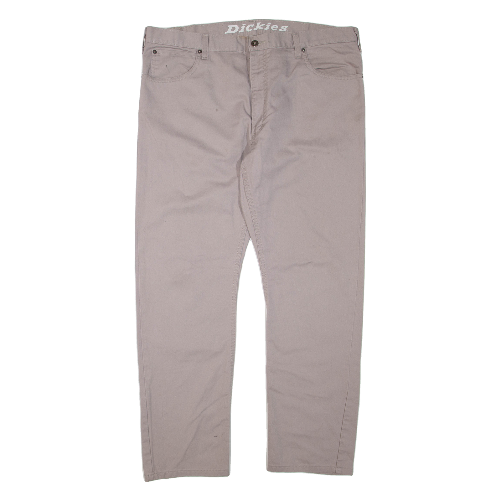 DICKIES Mens Trousers Grey Regular Straight W38 L30 Refurbished - N/A refurbished available on Cerqular