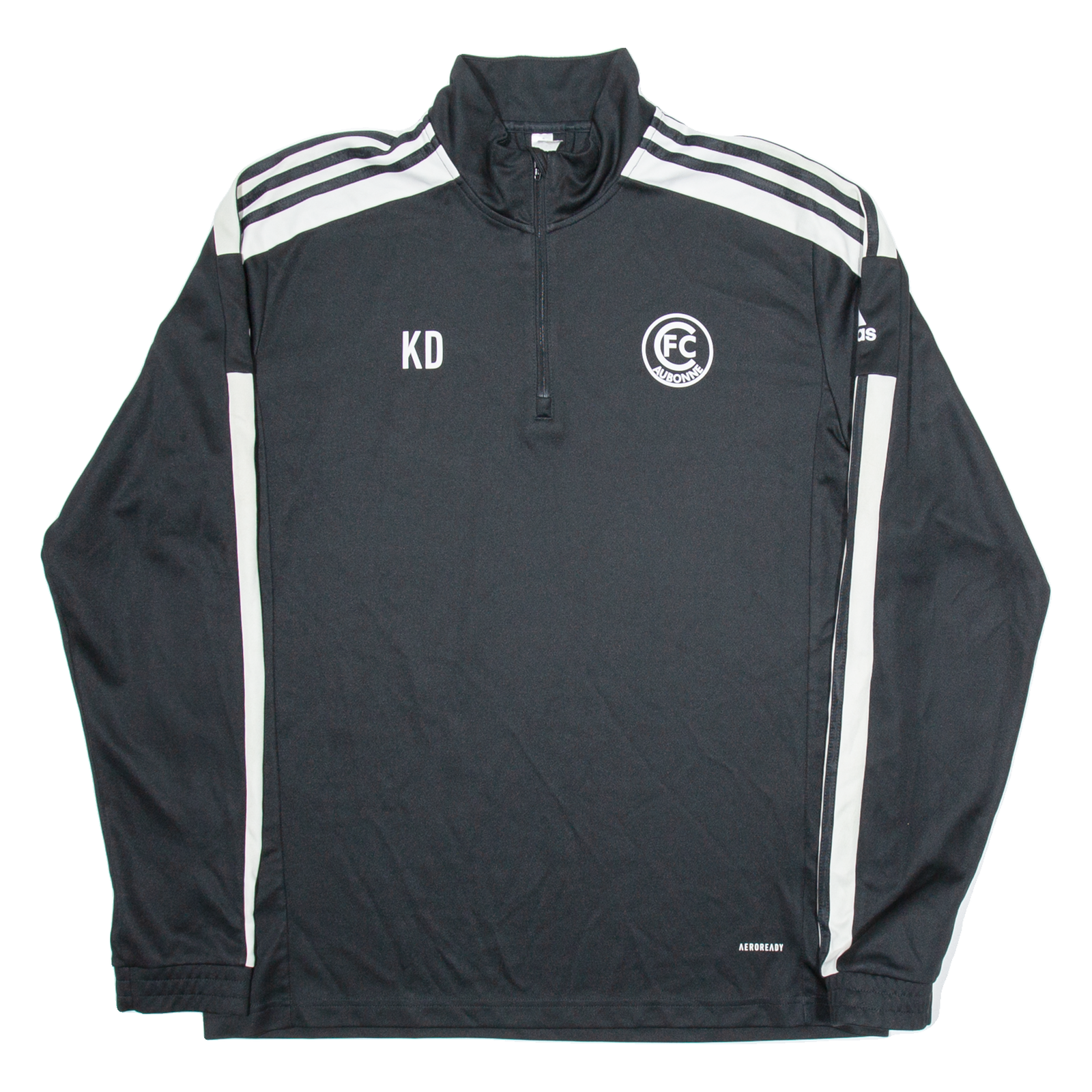 ADIDAS Aubonne FC Mens Sweatshirt Black 1/4 Zip XL Refurbished - N/A refurbished available on Cerqular