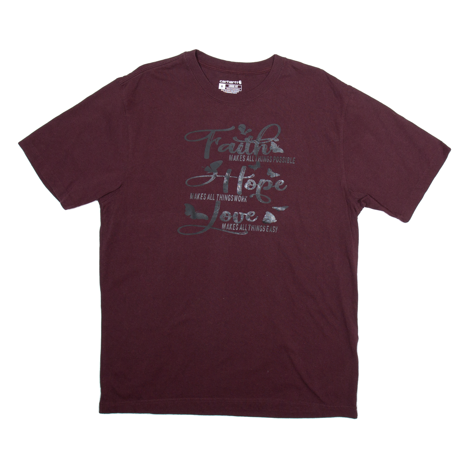 Buy CARHARTT Loose Fit Mens T-Shirt Maroon M Refurbished - $25.99 CARHARTT Loose Fit Mens T-Shirt Maroon M Refurbished - N/A refurbished available on Cerqular