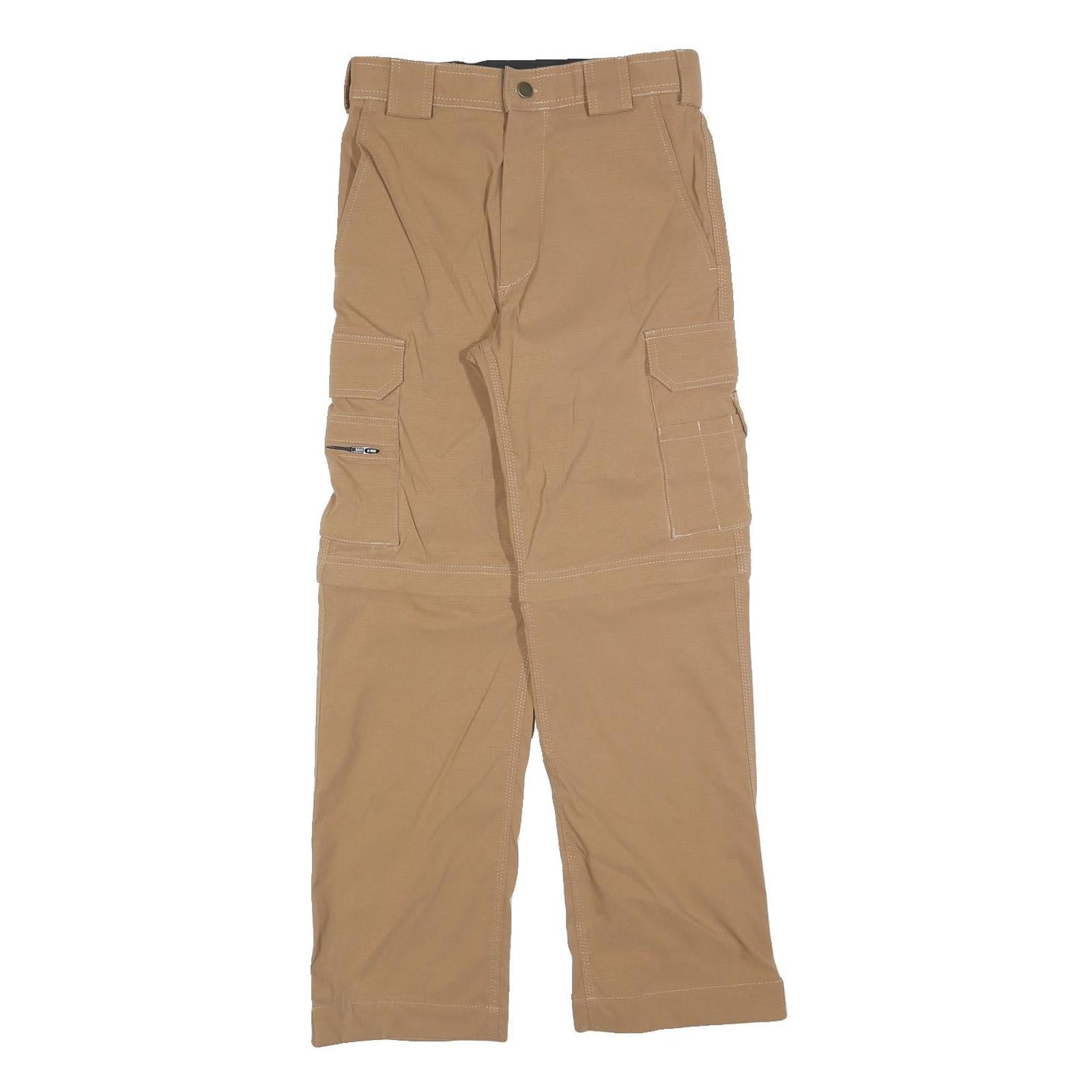 BELTUS Womens Polyester Blend Beige Regular Straight Trousers W27 L28 Cargo Refurbished - N/A refurbished available on Cerqular