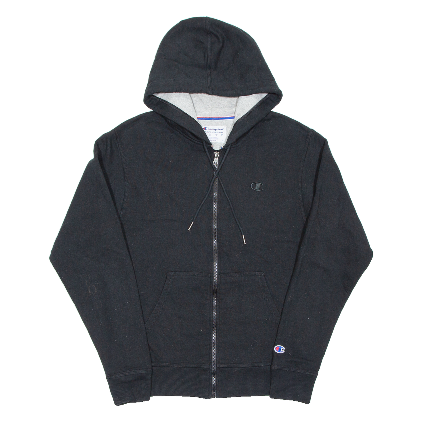 CHAMPION Mens Black Hoodie Full Zip S Refurbished - N/A refurbished available on Cerqular