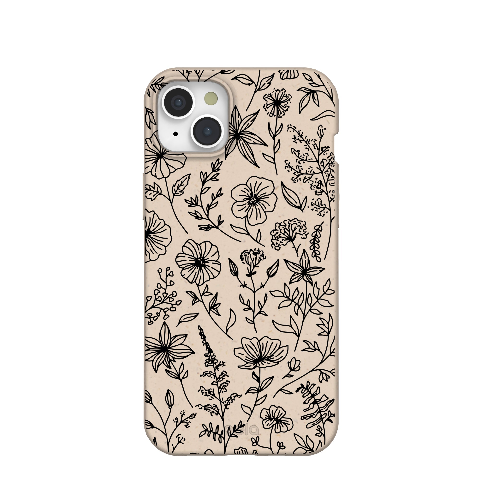 Seashell Wild Flower iPhone 15 Plus Case Refurbished - Pela Case refurbished available on Cerqular