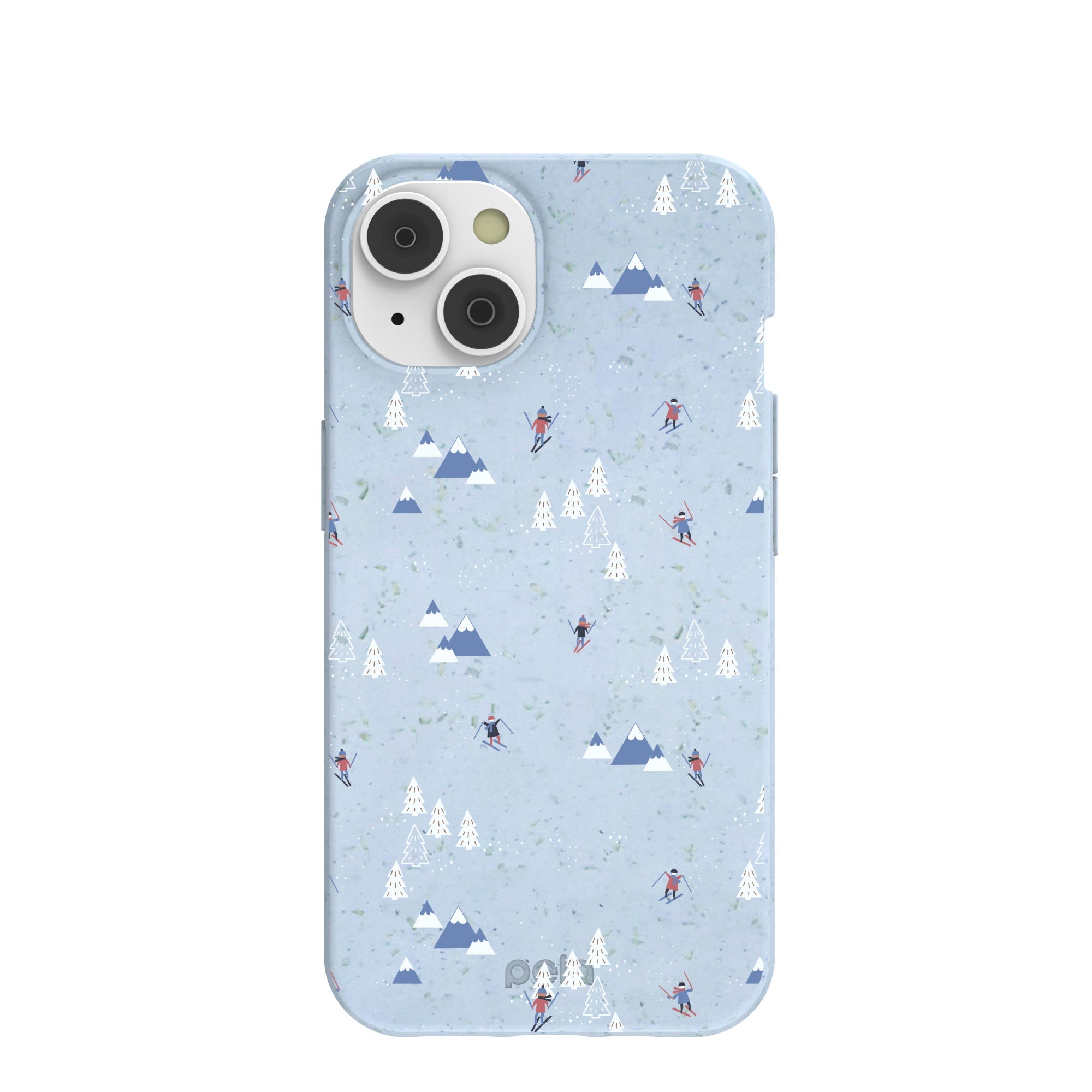 Powder Blue Ski Pass iPhone 14/16e Case Refurbished - Pela Case refurbished available on Cerqular