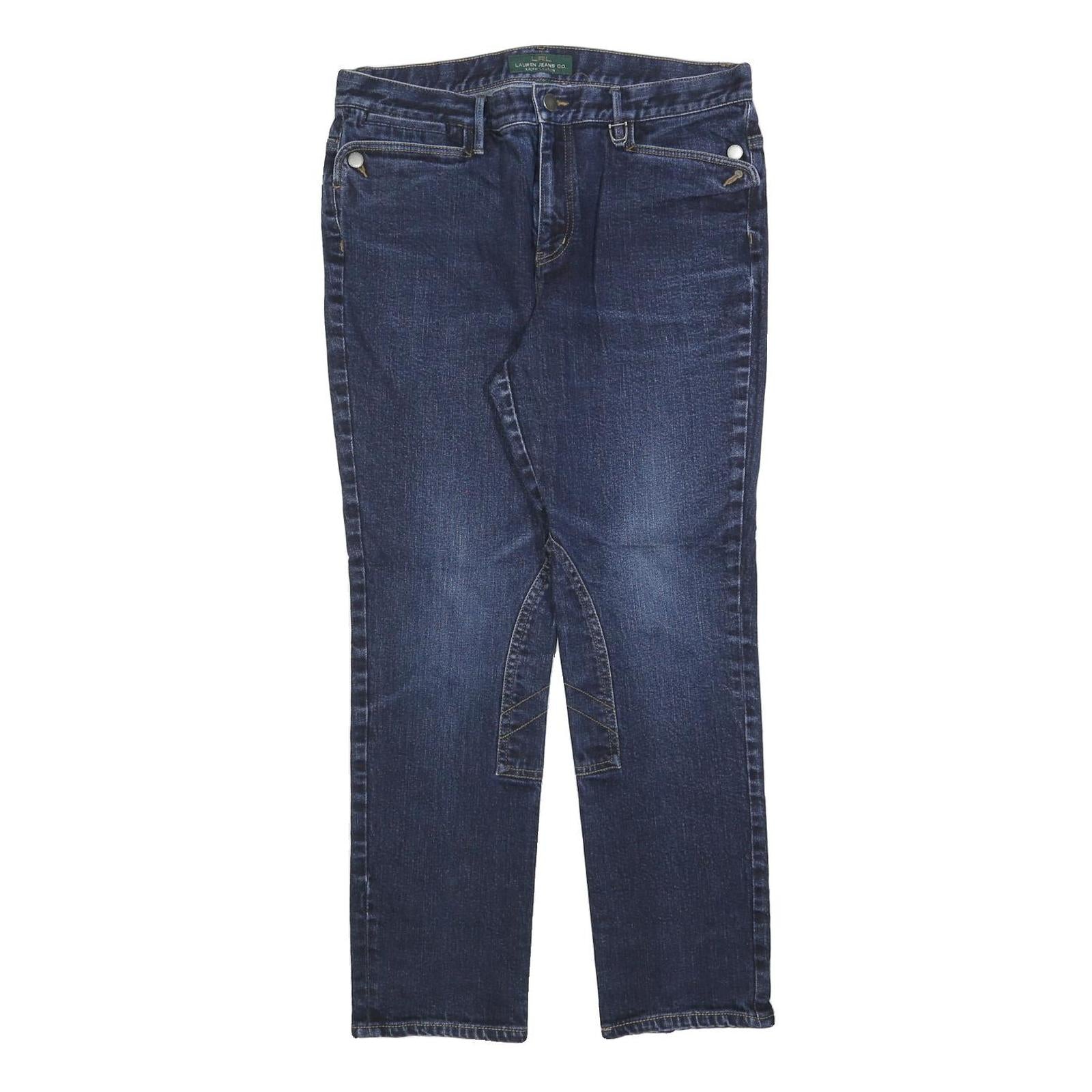 LAUREN RALPH LAUREN Womens Slim Blue Denim Slim Jeans W32 L28 Classic Cotton Refurbished - N/A refurbished available on Cerqular
