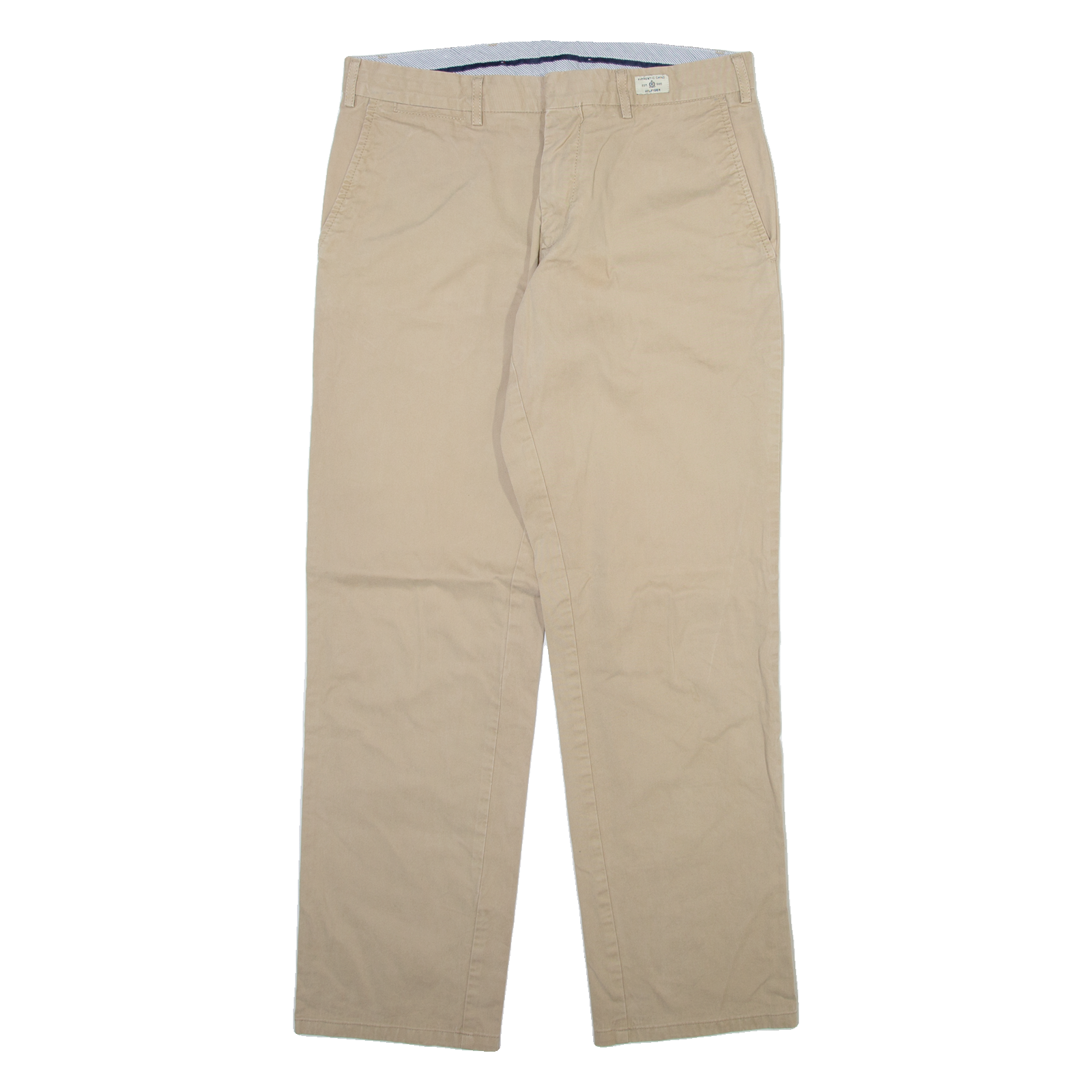 TOMMY HILFIGER Mens Trousers Beige Regular Straight W32 L32 Refurbished - N/A refurbished available on Cerqular