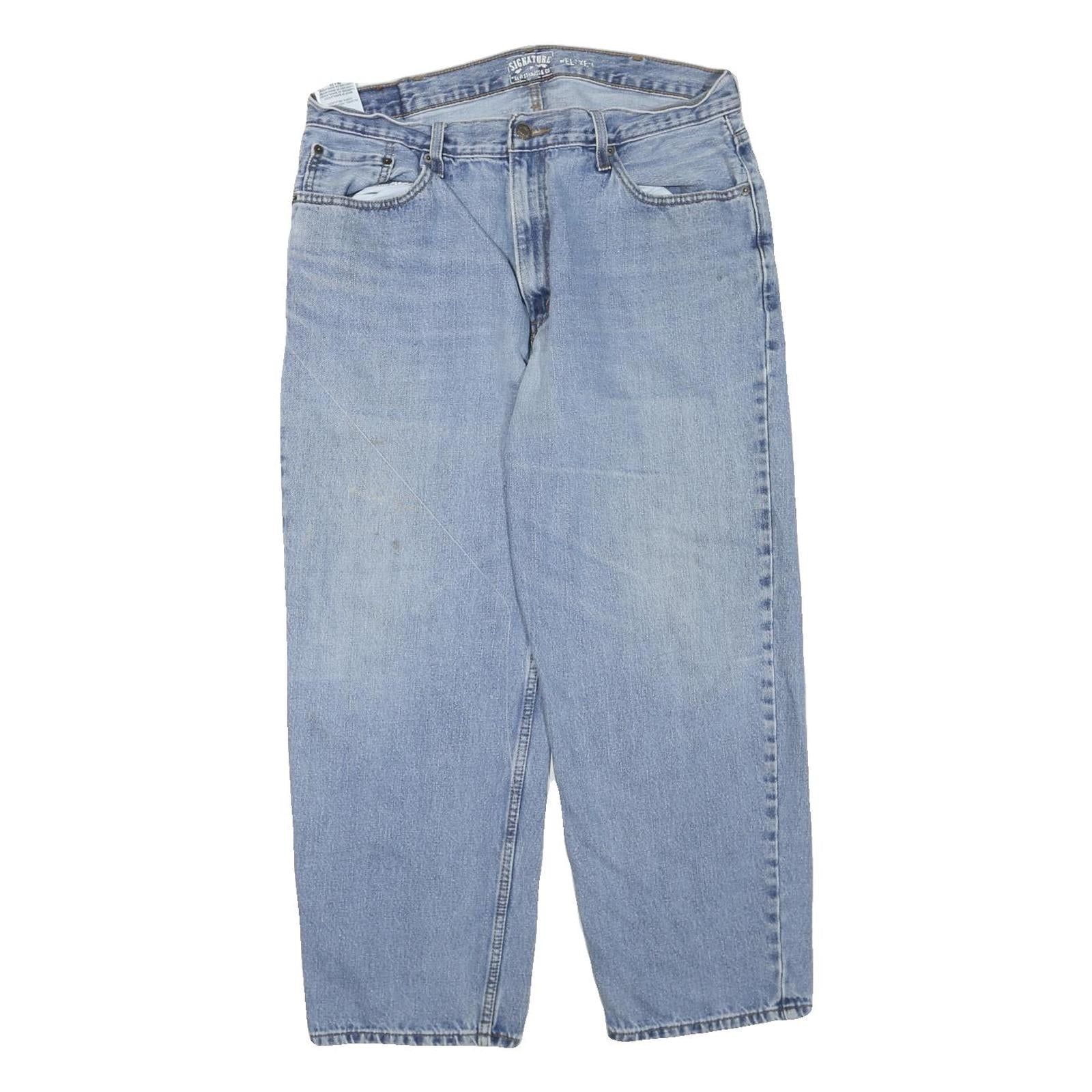 LEVI'S Womens Jeans Blue Regular Straight Denim Light W38 L30 Classic Zip Refurbished - N/A refurbished available on Cerqular