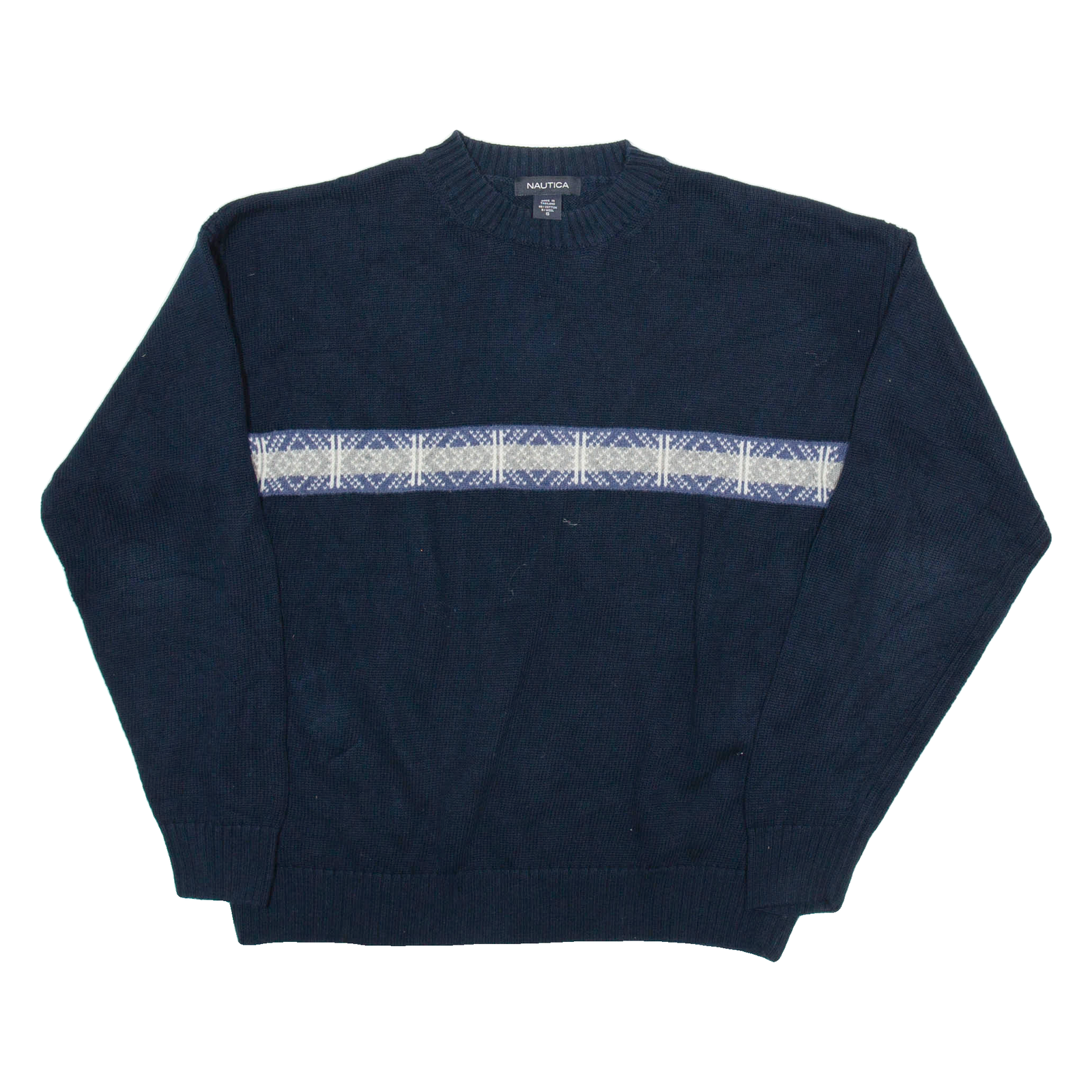 NAUTICA Mens Jumper Blue Tight Knit S Refurbished - N/A refurbished available on Cerqular