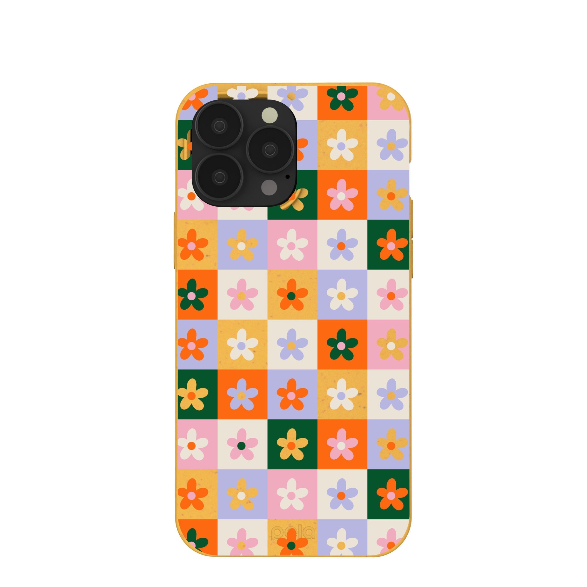 Honey Flower Tiles iPhone 13 Pro Max Case Refurbished - Pela Case refurbished available on Cerqular