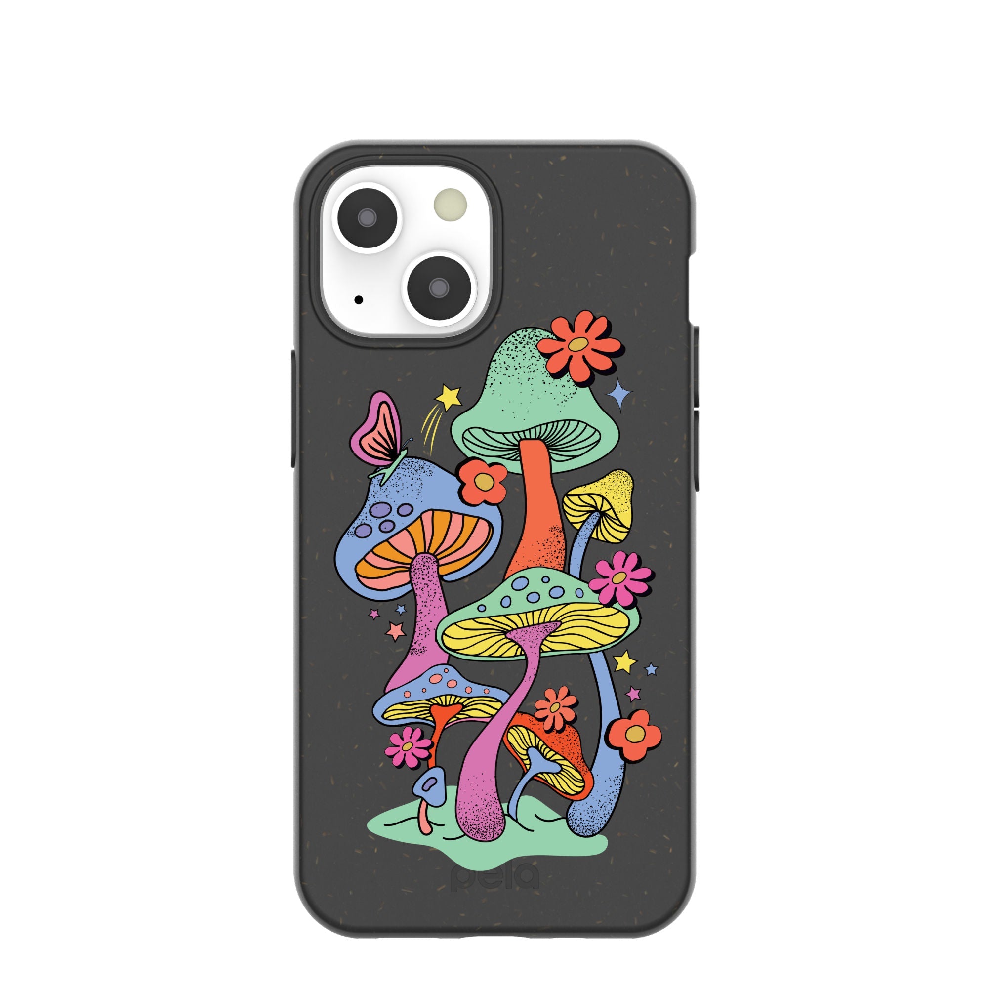 Black Magical Forest iPhone 13 Mini Case Refurbished - Pela Case refurbished available on Cerqular