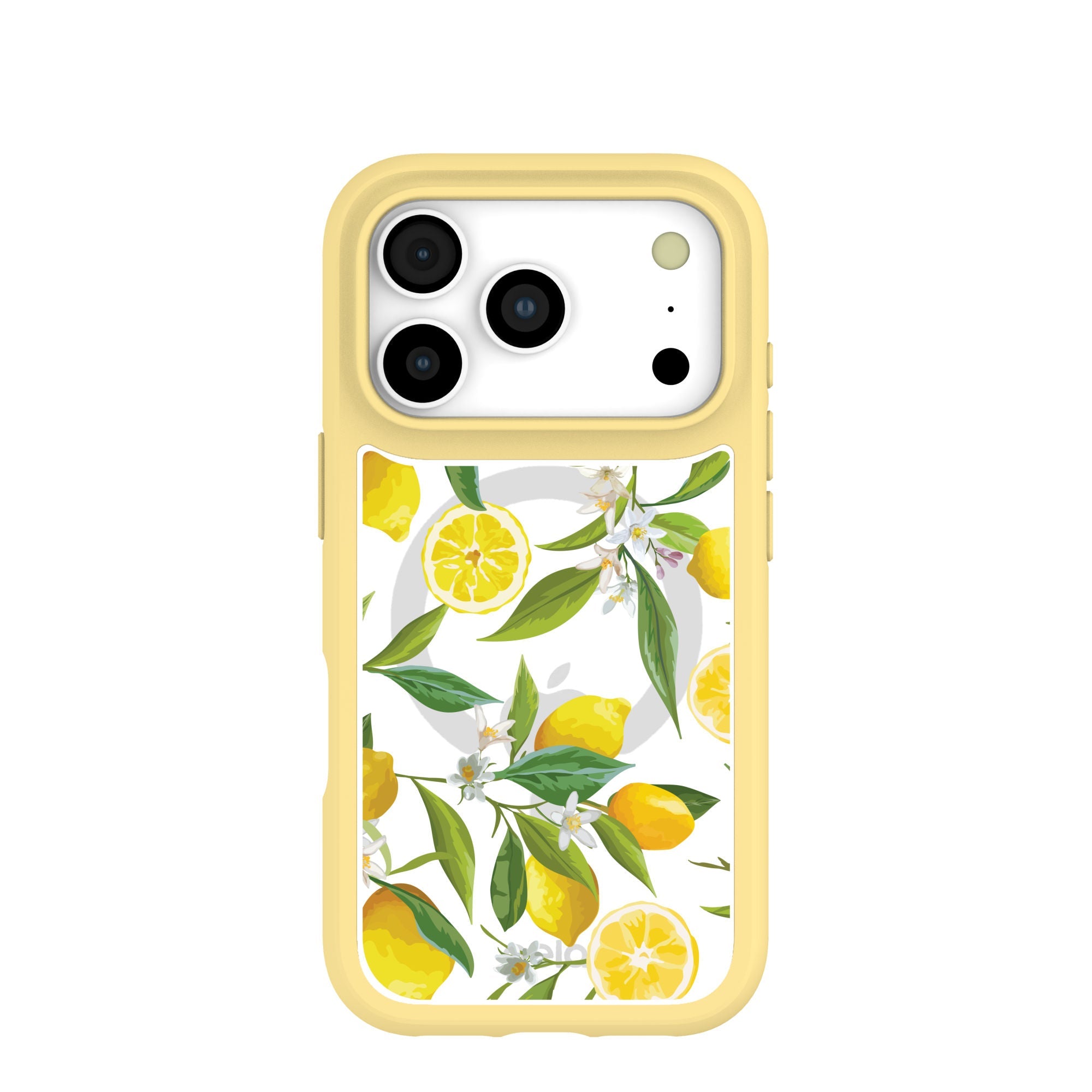 Clear Lemon Bloom iPhone 17 Pro Case With Sunbeam Ridge (MagSafe included) Refurbished - Pela Case refurbished available on Cerqular