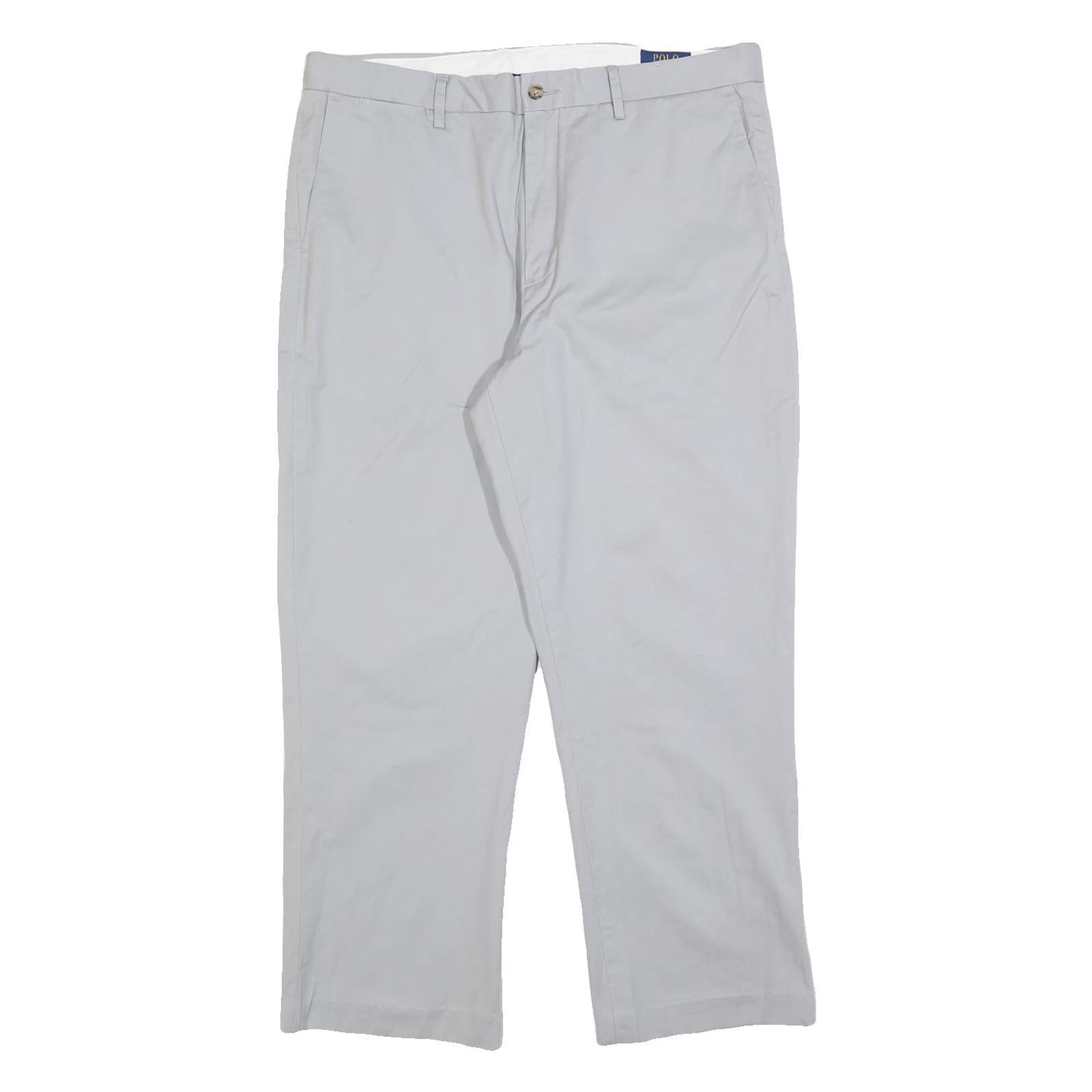 POLO RALPH LAUREN Mens Cotton Blend White Regular Straight Trousers W36 L28 Refurbished - N/A refurbished available on Cerqular