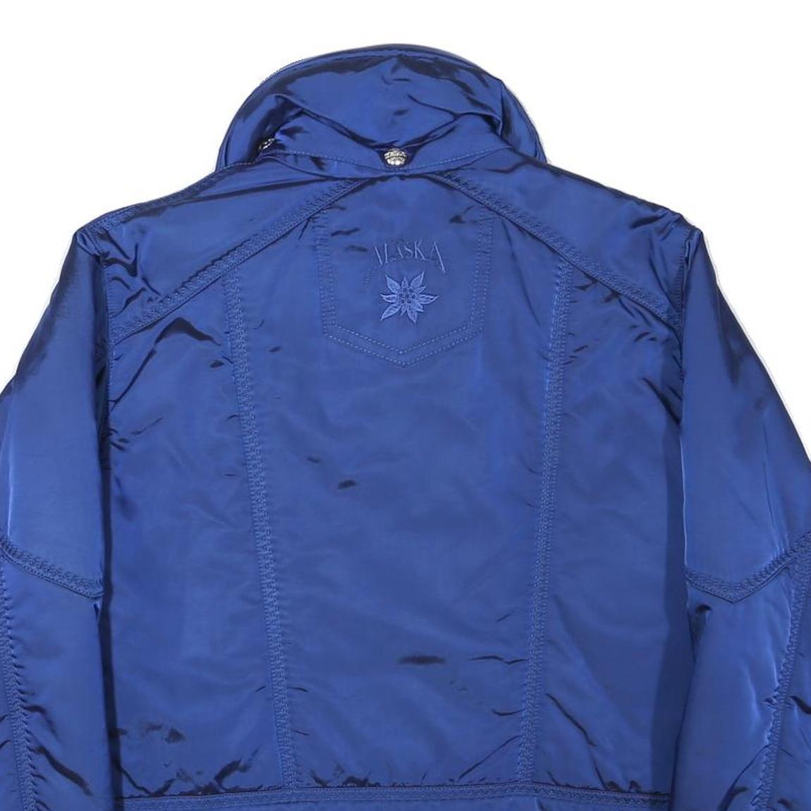 ALASKA Womens Blue Jacket M Polyester Blend Zip Padded Outdoor Lightweight Refurbished - N/A refurbished available on Cerqular