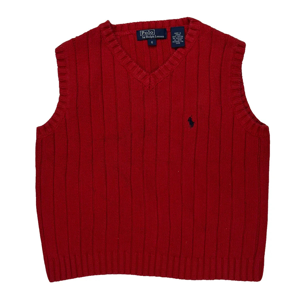 Buy Age 5 Polo By Ralph Lauren Sweater Vest - Small Red Cotton Refurbished - $22.77 Age 5 Polo By Ralph Lauren Sweater Vest - Small Red Cotton Refurbished - Thrifted (note: this is a term often used to describe second- refurbished available on Cerqular