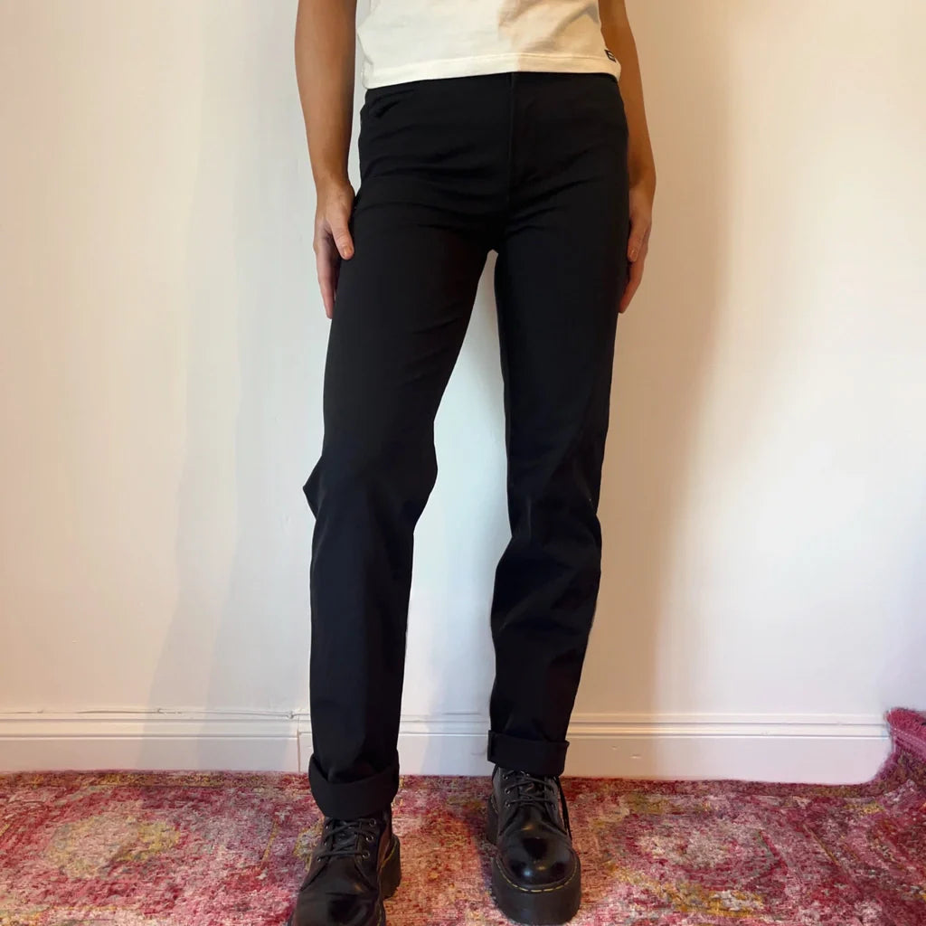 Buy Versace Jeans Couture Trousers - 26W UK 6 Black Nylon Blend Refurbished - $33.35 Versace Jeans Couture Trousers - 26W UK 6 Black Nylon Blend Refurbished - Thrifted (note: this is a term often used to describe second- refurbished available on Cerqular