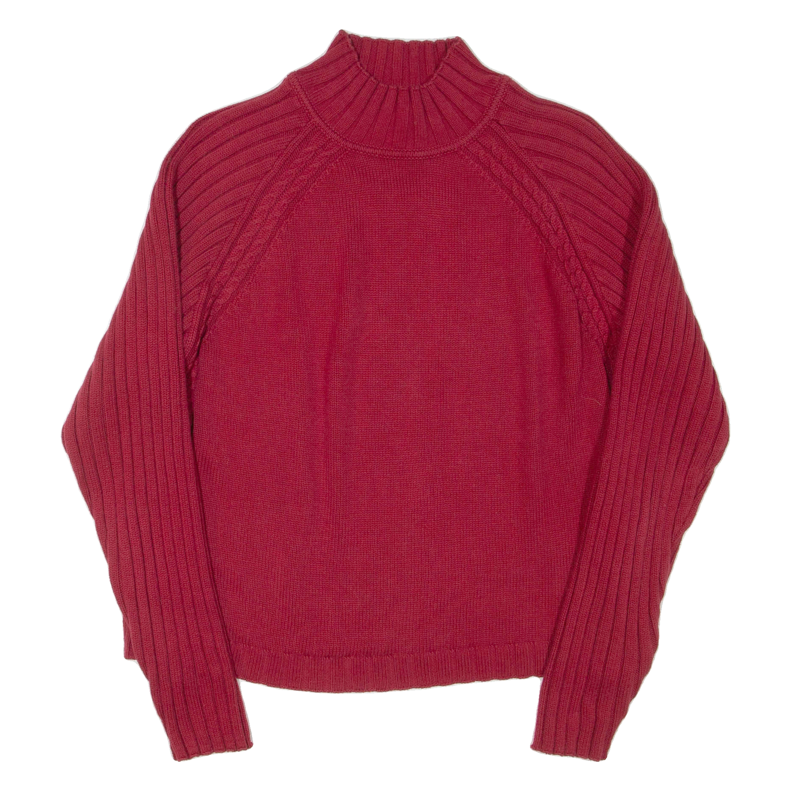 PENDLETON Womens Jumper Red High Neck Tight Knit L Refurbished - N/A refurbished available on Cerqular