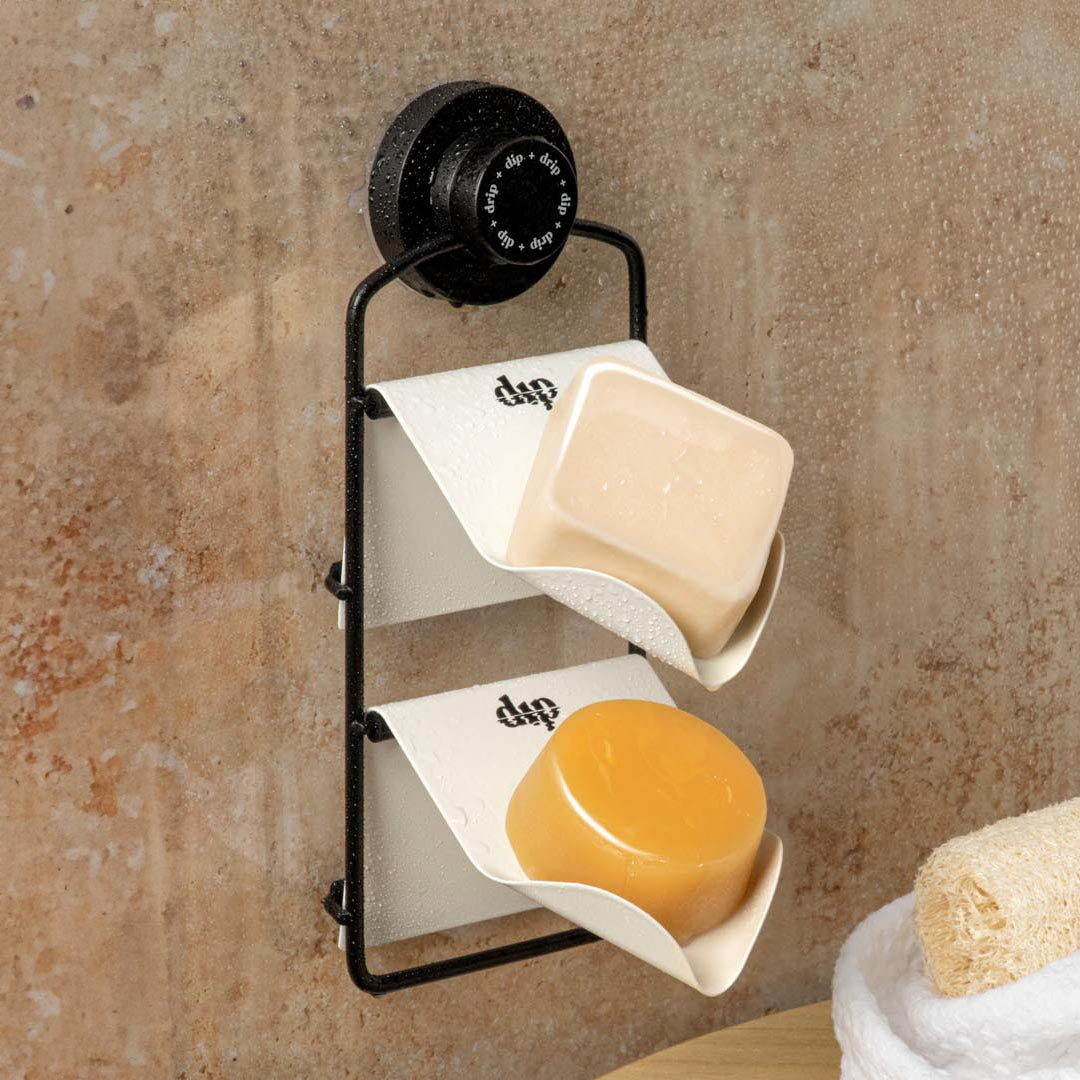 Shower Rack with White and White Stands Refurbished - Dip Sustainable Hair Care refurbished available on Cerqular
