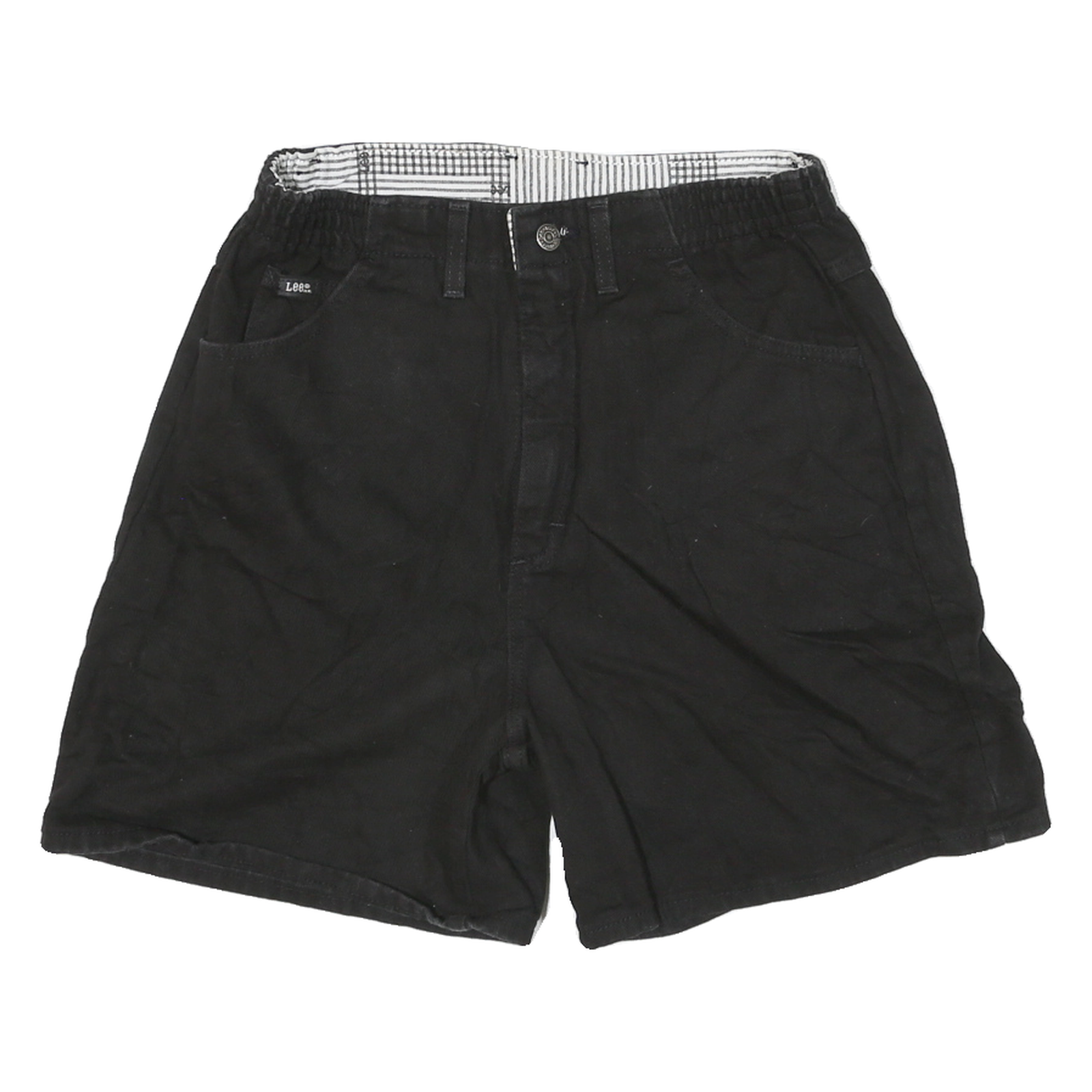 Buy LEE Mens Black Casual Shorts M W30 Elastic Waist Cotton Blend Comfort Refurbished - $31.19 LEE Mens Black Casual Shorts M W30 Elastic Waist Cotton Blend Comfort Refurbished - N/A refurbished available on Cerqular