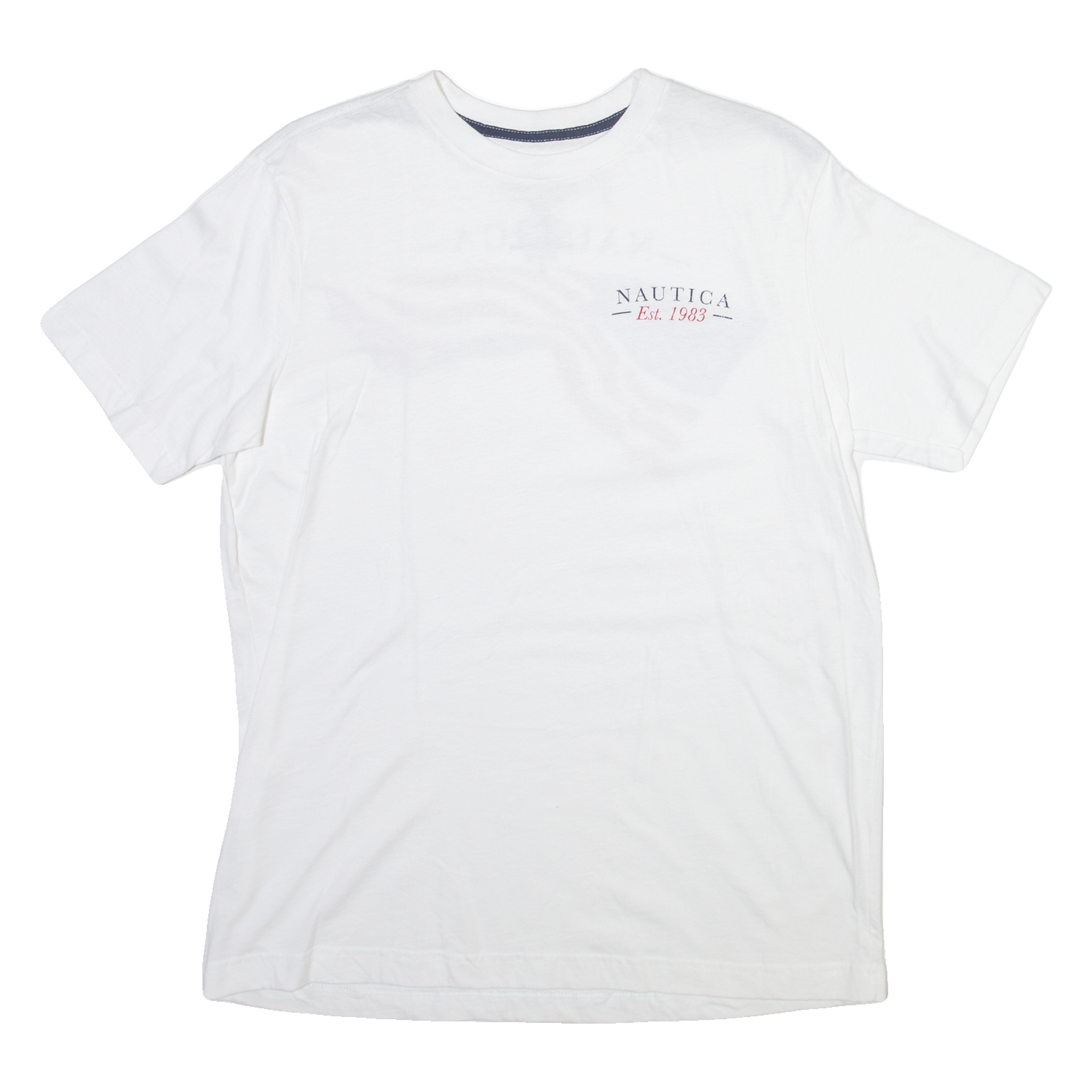 NAUTICA Mens T-Shirt White USA XS Refurbished - N/A refurbished available on Cerqular