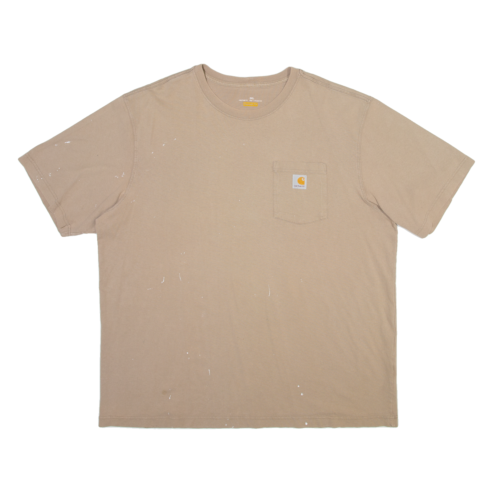 CARHARTT Mens T-Shirt Beige 2XL Refurbished - N/A refurbished available on Cerqular
