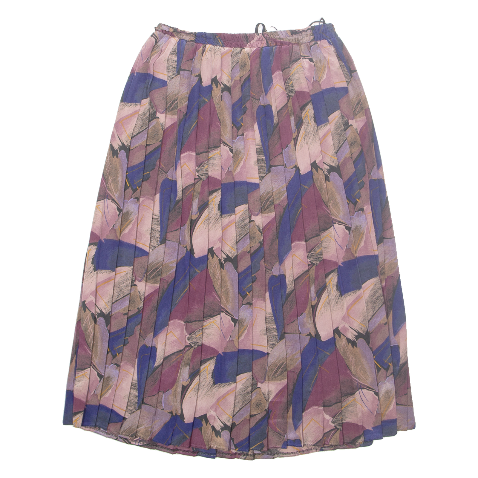 Womens Pleated Skirt Purple Midi Floral M Refurbished - N/A refurbished available on Cerqular