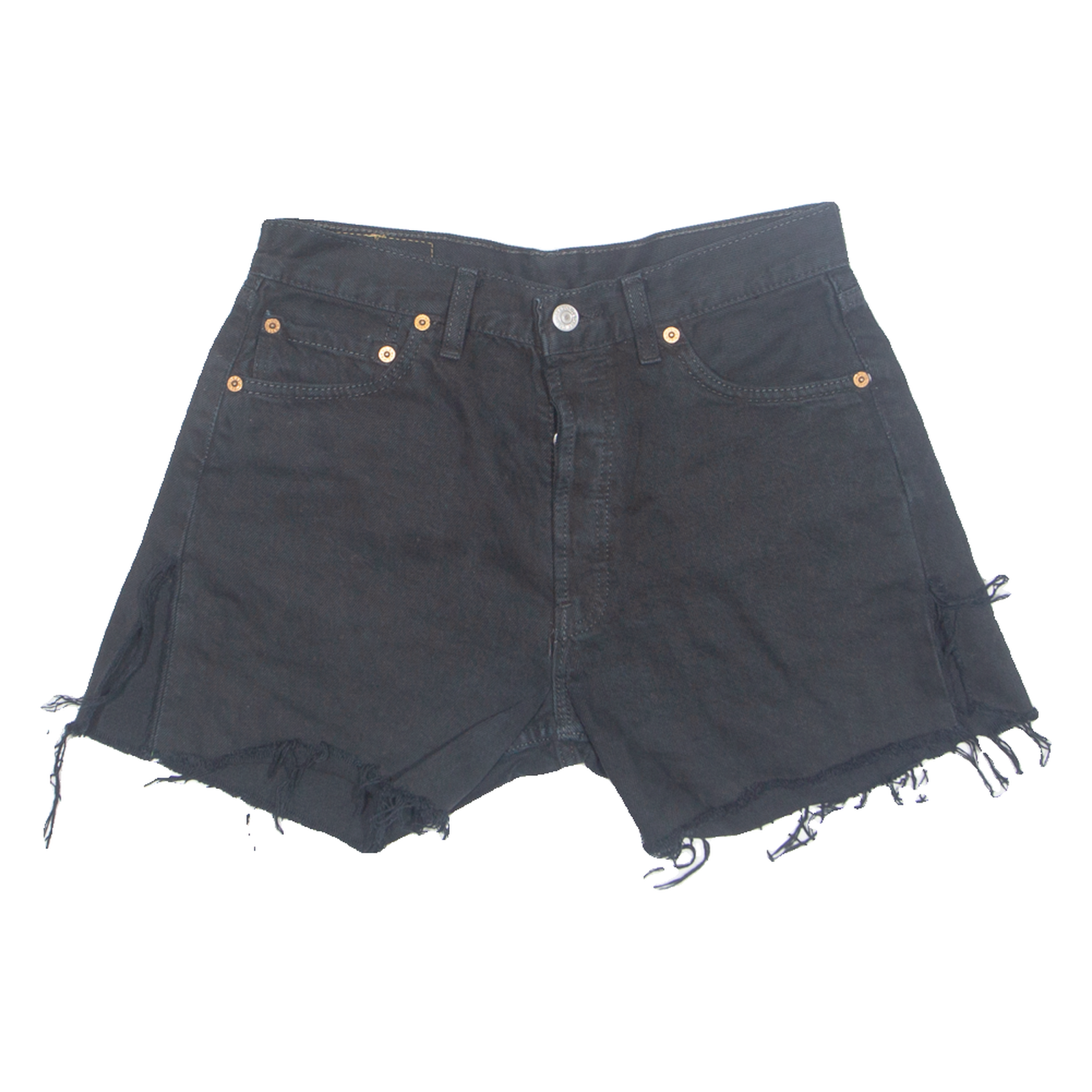 LEVI'S Cut Off 501 Womens Denim Shorts Black M W30 Refurbished - N/A refurbished available on Cerqular