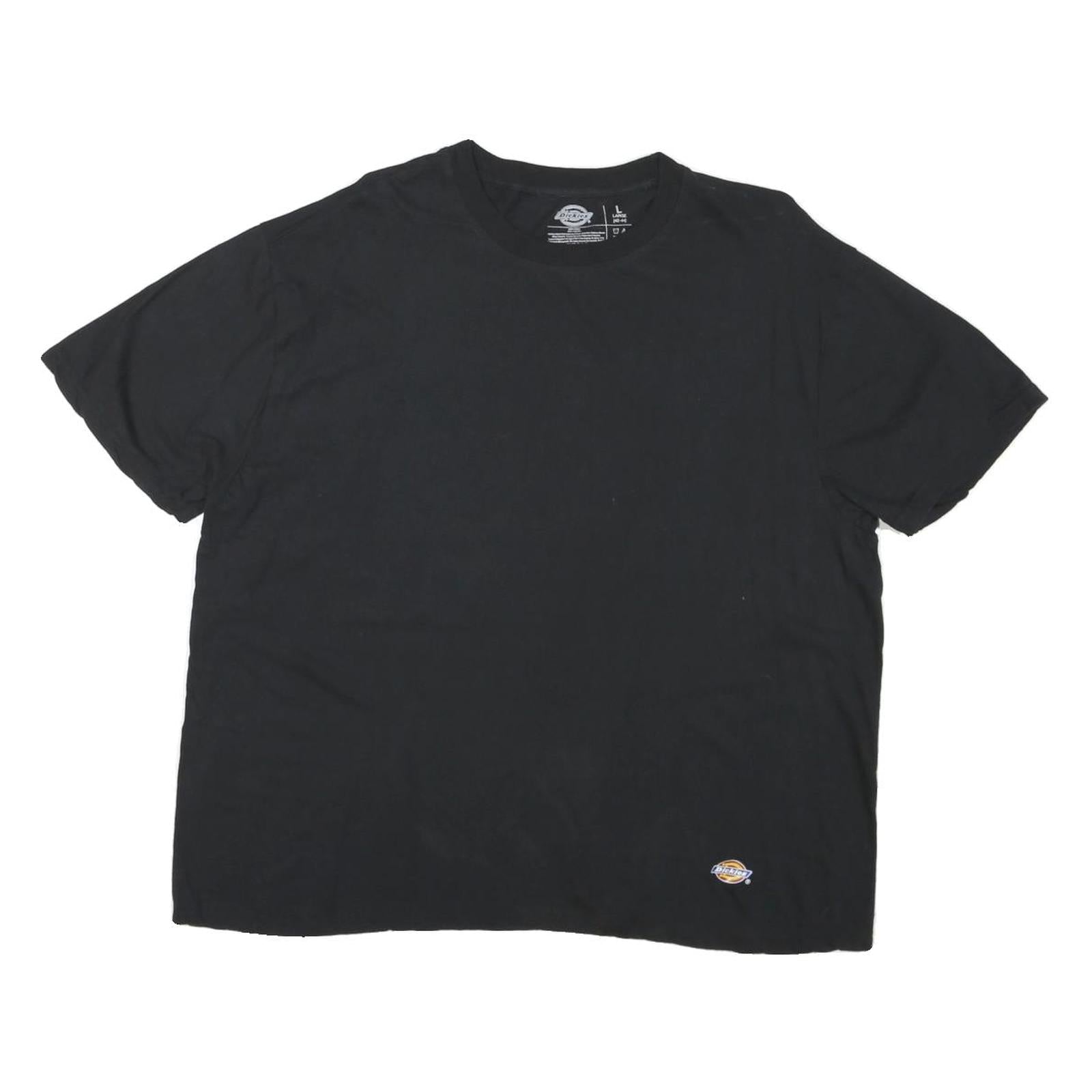 DICKIES Womens Black Short Sleeve Crew Neck Classic T-Shirt L Cotton Blend Refurbished - N/A refurbished available on Cerqular