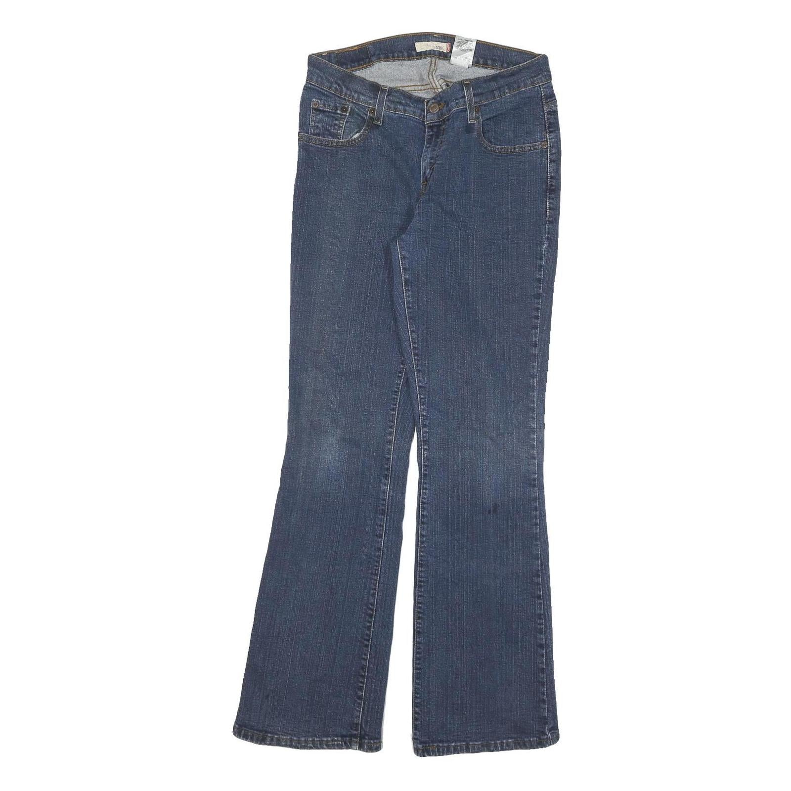 LEVI'S 529 Womens Blue Regular Bootcut Denim Medium W28 L31 Zip Cotton Blend Refurbished - N/A refurbished available on Cerqular