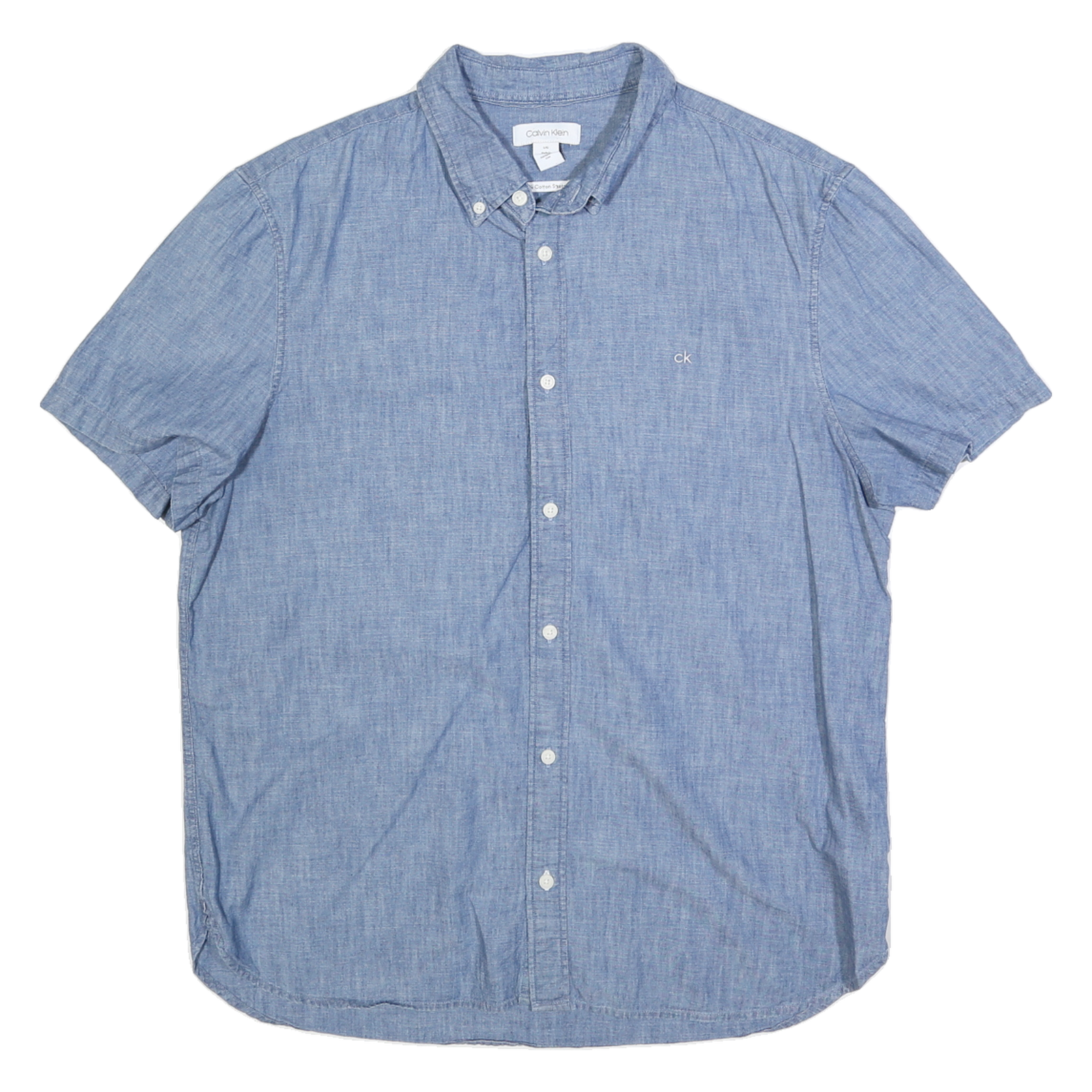 Buy CALVIN KLEIN Mens Blue Button-Down Short Sleeve Shirt L Casual Summer Cotton Refurbished - $31.19 CALVIN KLEIN Mens Blue Button-Down Short Sleeve Shirt L Casual Summer Cotton Refurbished - N/A refurbished available on Cerqular