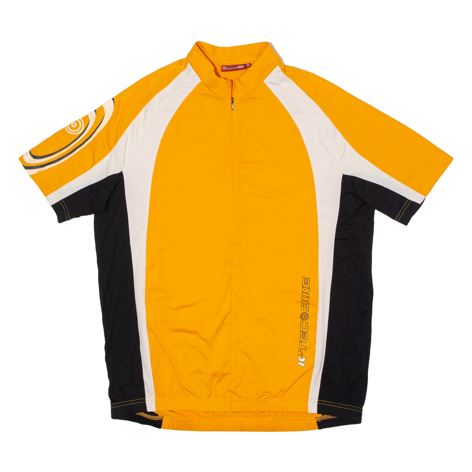 K-TEC BIKE Cycling Mens Jersey Orange 1/4 Zip XL Refurbished - N/A refurbished available on Cerqular