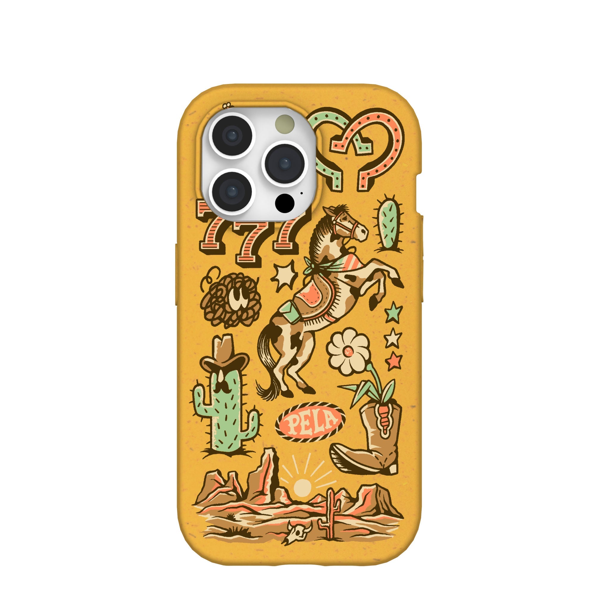 Honey Miller West iPhone 15 Pro Case Refurbished - Pela Case refurbished available on Cerqular