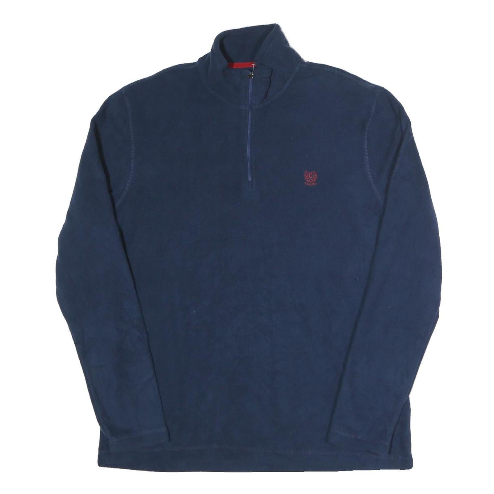 CHAPS Mens Blue Plain Pullover Crew Neck Basic Knit M Polyester Casual Jumper Refurbished - N/A refurbished available on Cerqular