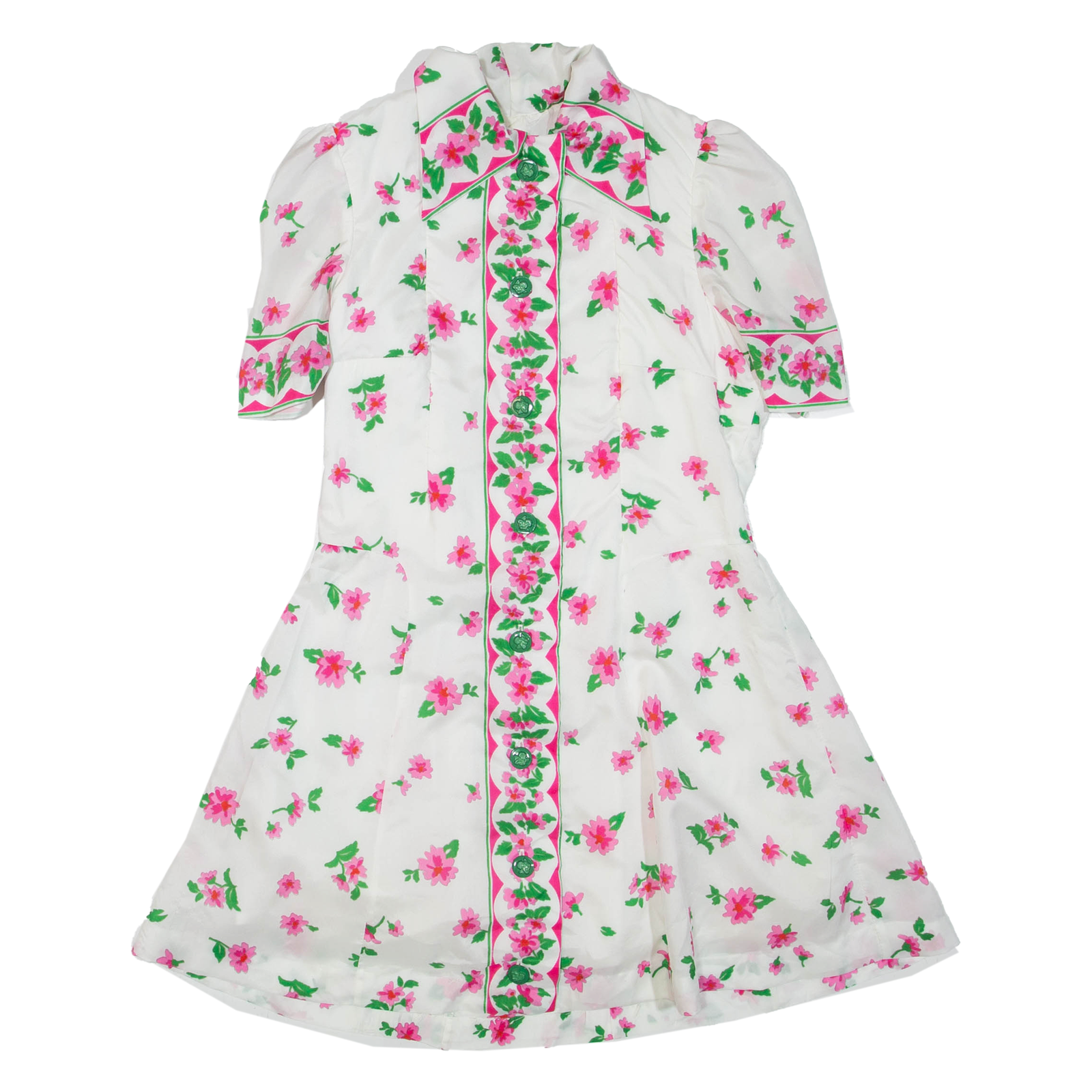 BETTY BARCLAY Womens Minnie Dress White Floral Short Sleeve Short S Refurbished - N/A refurbished available on Cerqular