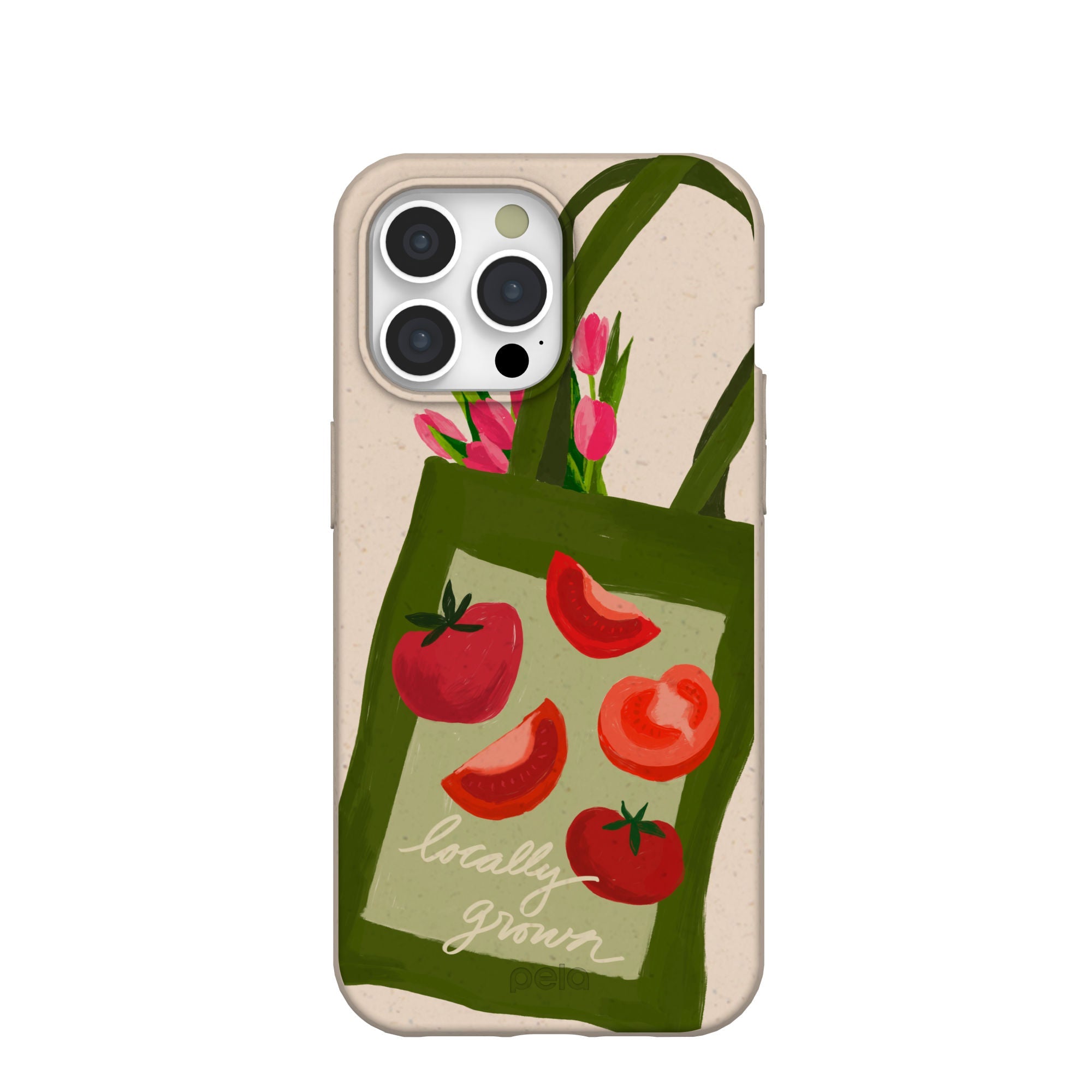 Seashell Market Tote iPhone 15 Pro Max Case Refurbished - Pela Case refurbished available on Cerqular
