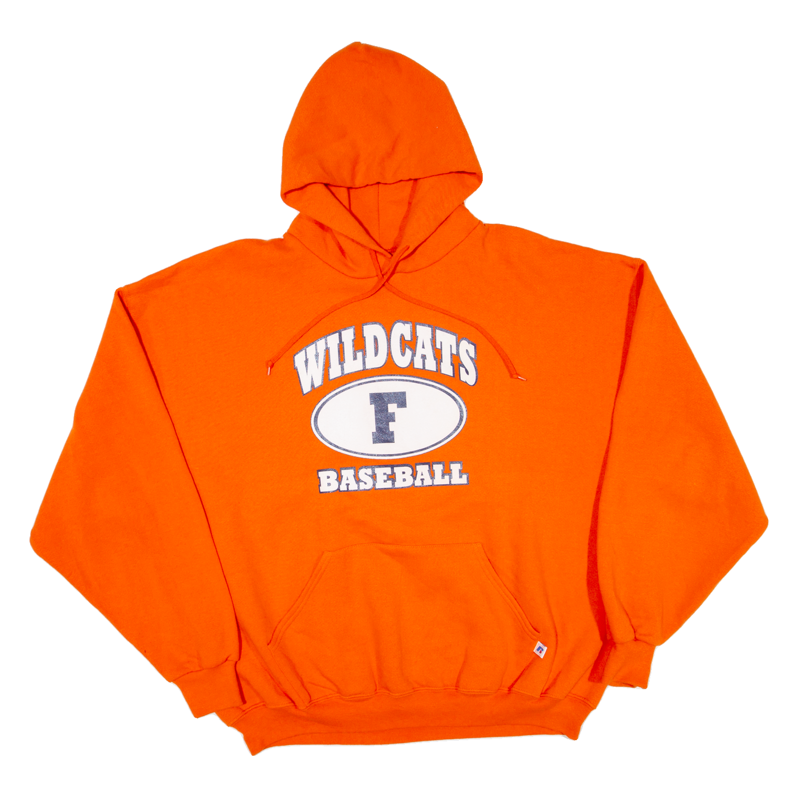 RUSSELL ATHLETIC Wildcats Baseball Mens Orange Hoodie USA 2XL Refurbished - N/A refurbished available on Cerqular