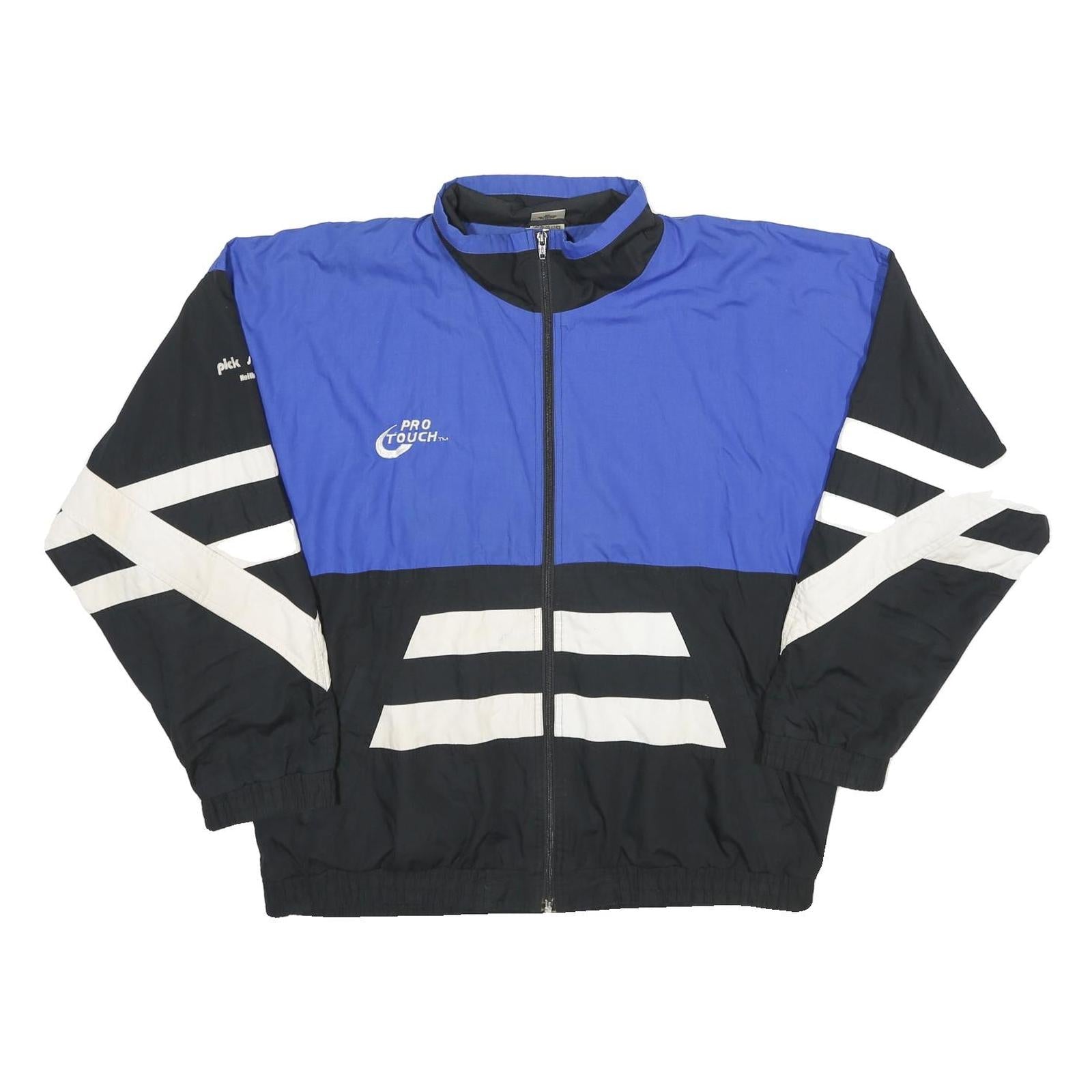 Buy PRO TOUCH Mens Blue & Black Sports Jacket L Polyester Blend Zip Athletic Fit Refurbished - $32.49 PRO TOUCH Mens Blue & Black Sports Jacket L Polyester Blend Zip Athletic Fit Refurbished - N/A refurbished available on Cerqular