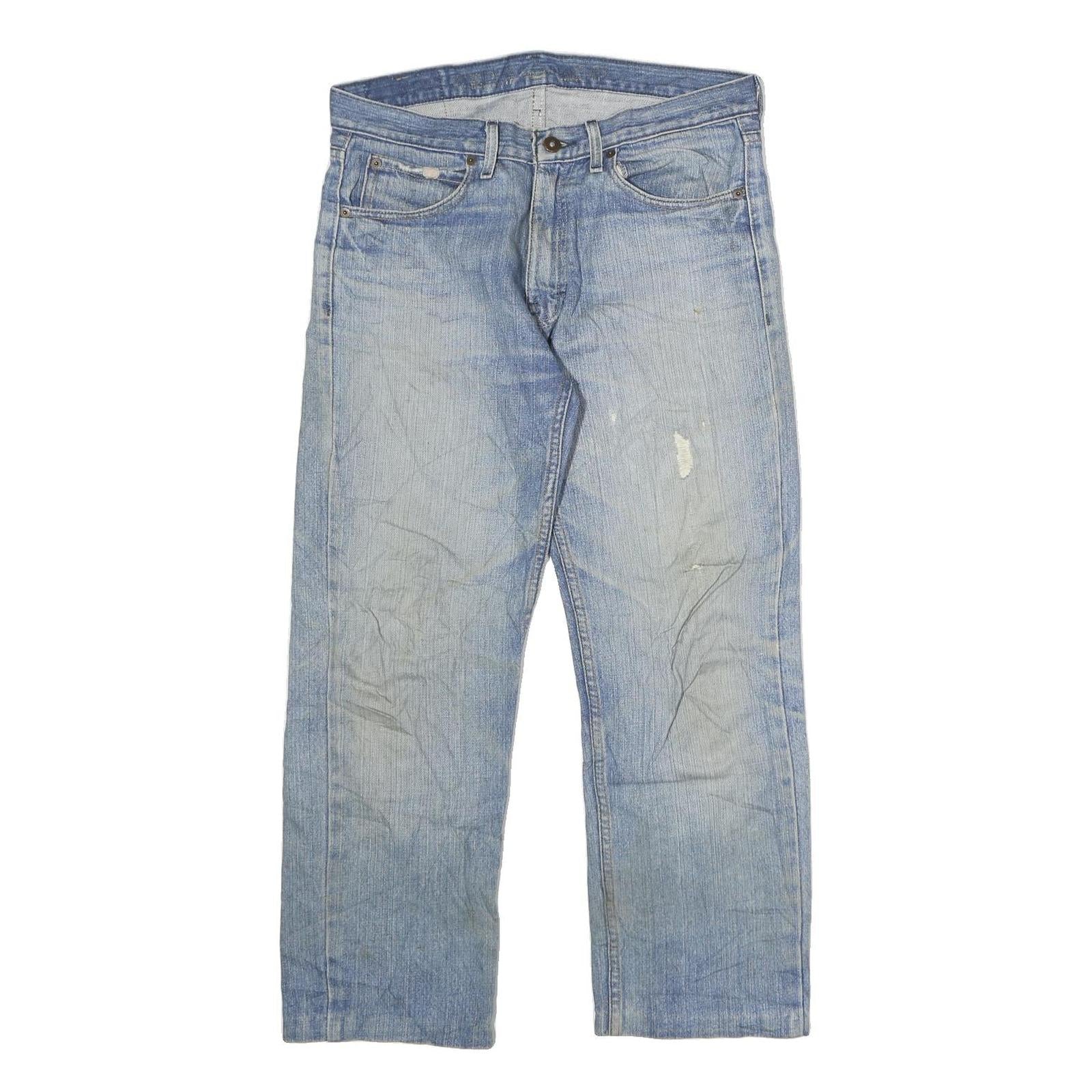 DICKIES Mens Slim Light Blue Cotton Denim Jeans W34 L32 Zip Classic Fit Workwear Refurbished - N/A refurbished available on Cerqular