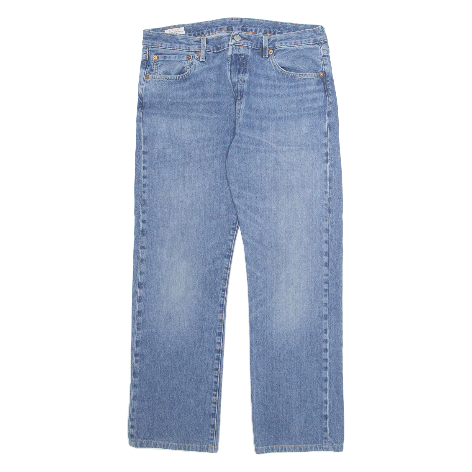 LEVI'S 501 BIG E Jeans Mens Blue Regular Straight Stone Wash W34 L29 Refurbished - N/A refurbished available on Cerqular