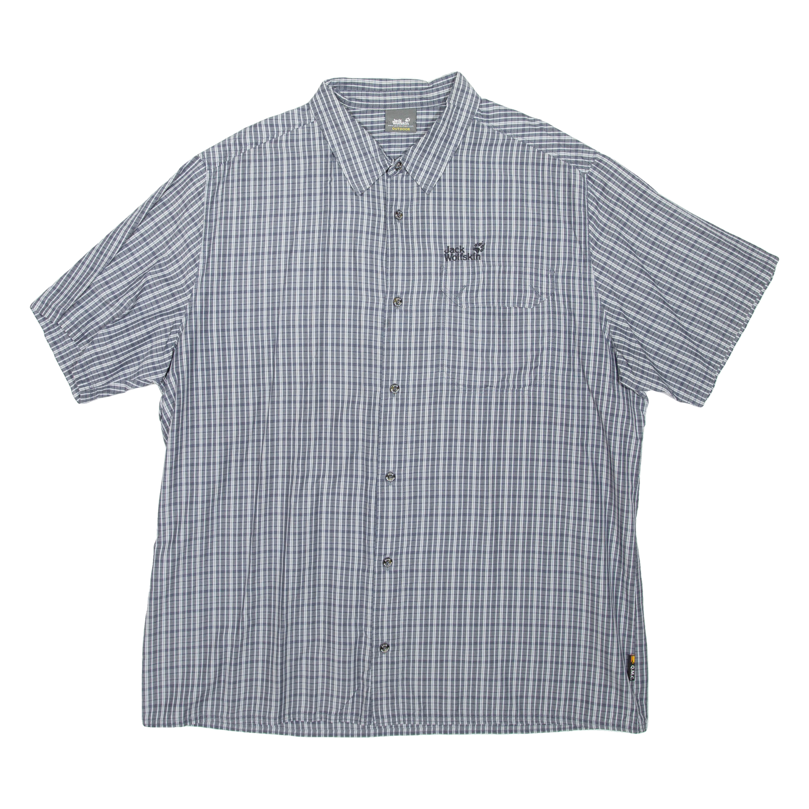 JACK WOLFSKIN Mens Shirt Grey Check L Refurbished - N/A refurbished available on Cerqular