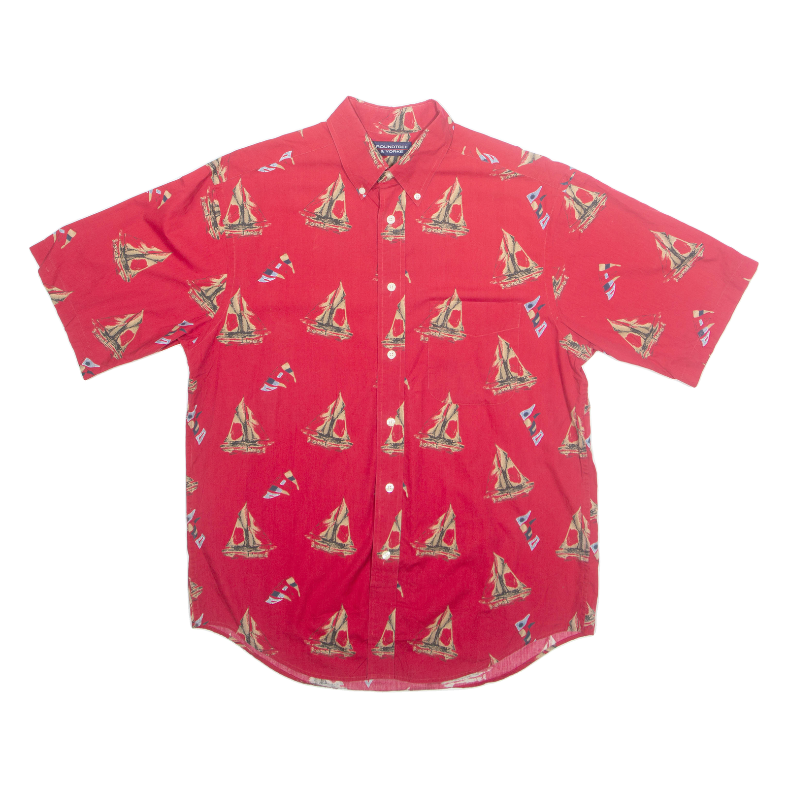 Buy ROUNDTREE& YORKE Boats Mens Shirt Red XL Refurbished - $10.91 ROUNDTREE& YORKE Boats Mens Shirt Red XL Refurbished - N/A refurbished available on Cerqular