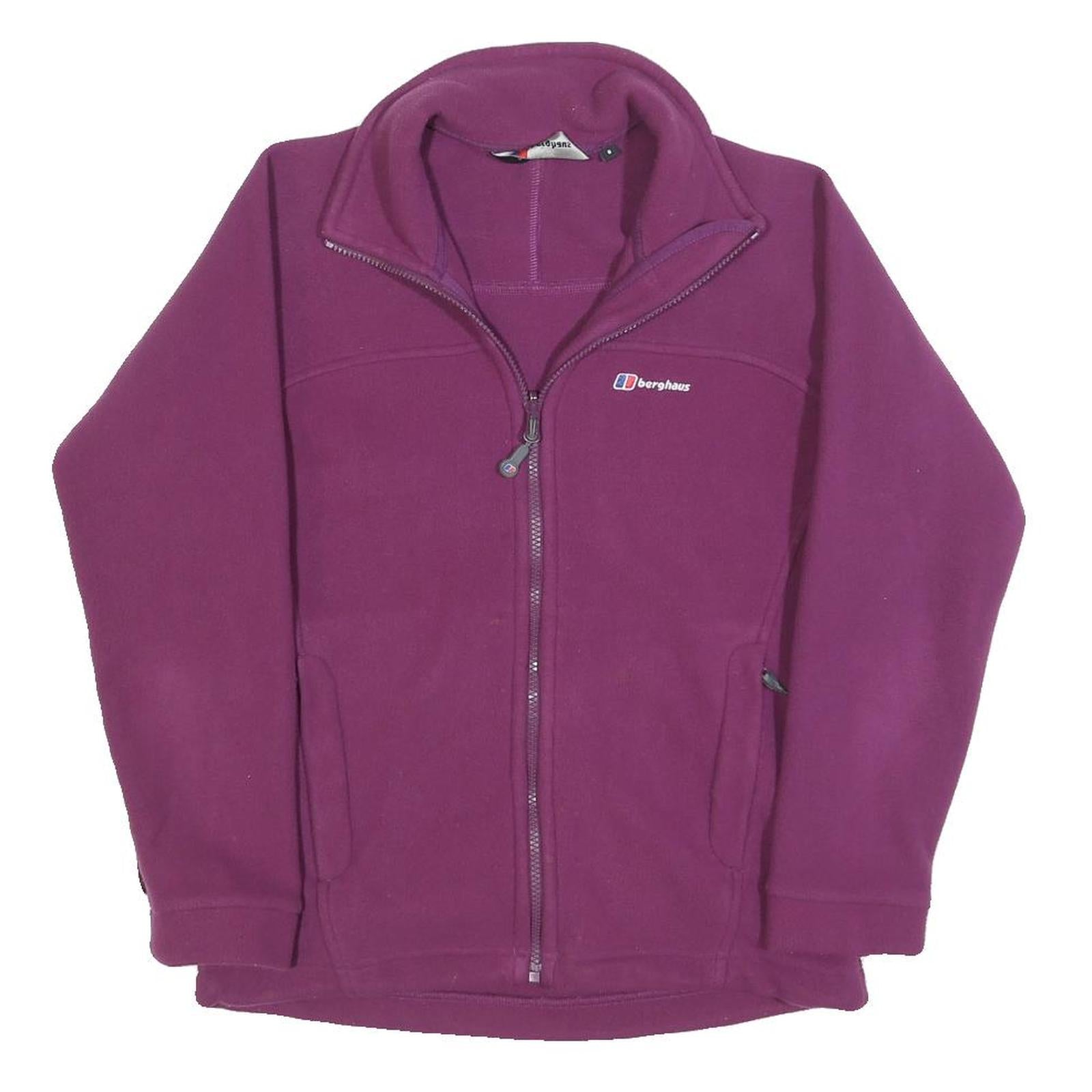 BERGHAUS Womens Purple Jacket S Polyester Plain Zip Outdoor Casual Refurbished - N/A refurbished available on Cerqular