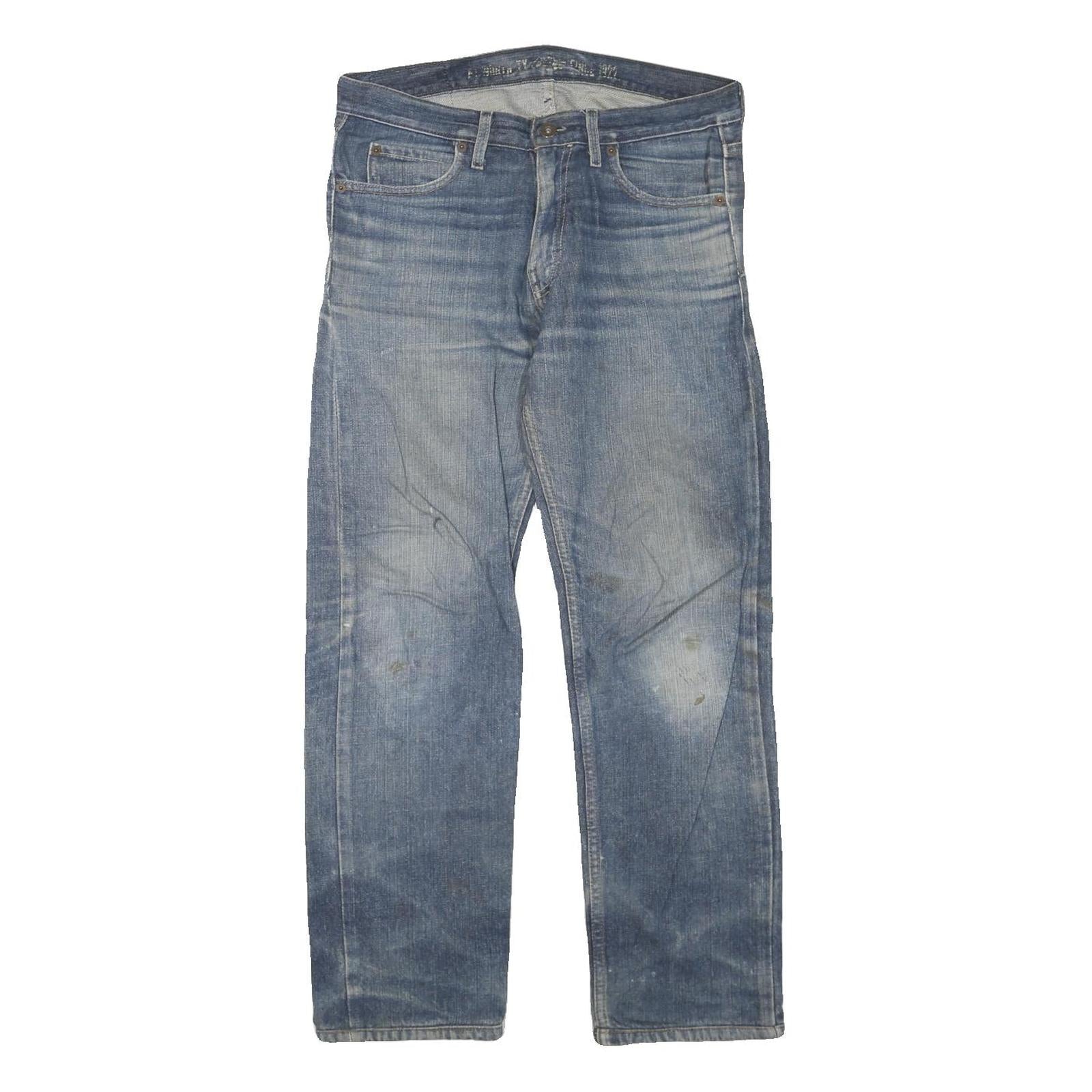 DICKIES Mens Blue Regular Fit Straight Leg Denim W34 L30 Workwear Jeans Zip Refurbished - N/A refurbished available on Cerqular