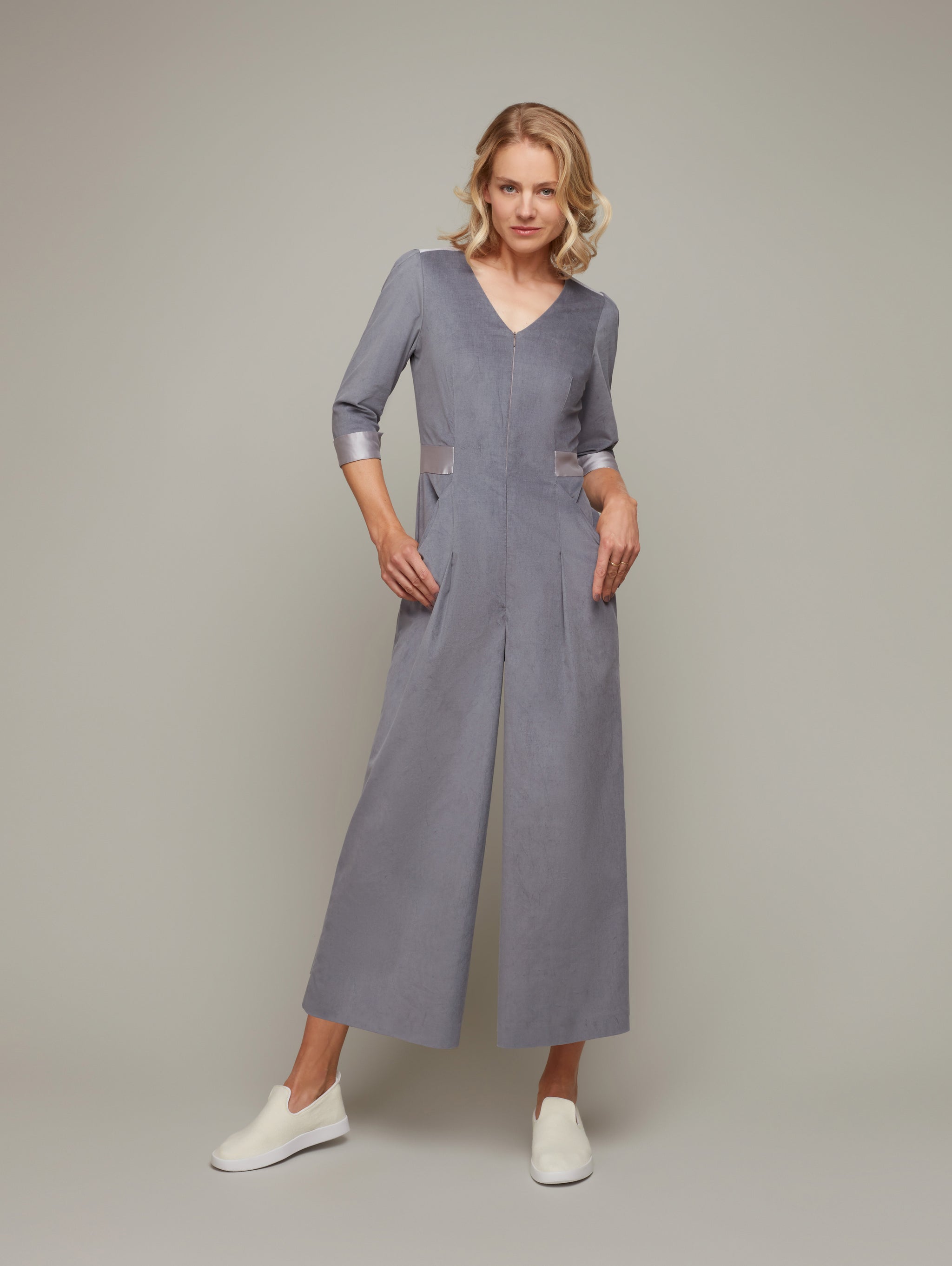 Buy COLONNADE | Tailored 3/4 Sleeve Jumpsuit | Color: Frost Grey | Size: L Refurbished - $299.16 COLONNADE | Tailored 3/4 Sleeve Jumpsuit | Color: Frost Grey | Size: L Refurbished - N/A refurbished available on Cerqular