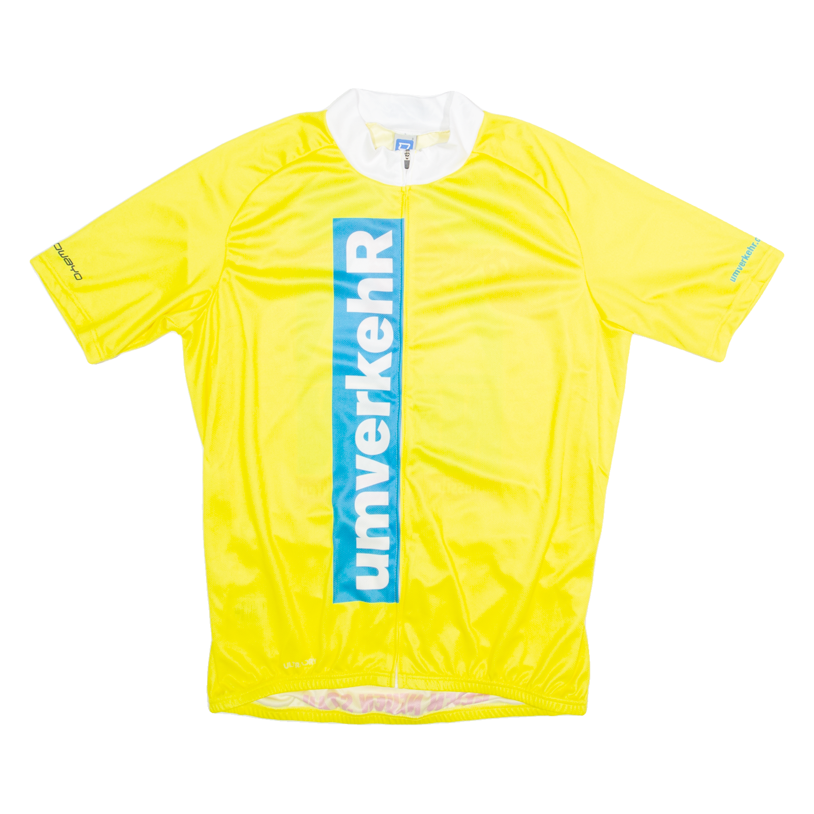 OWAYO Cycling Zip Up Mens Jersey Yellow High Neck L Refurbished - N/A refurbished available on Cerqular