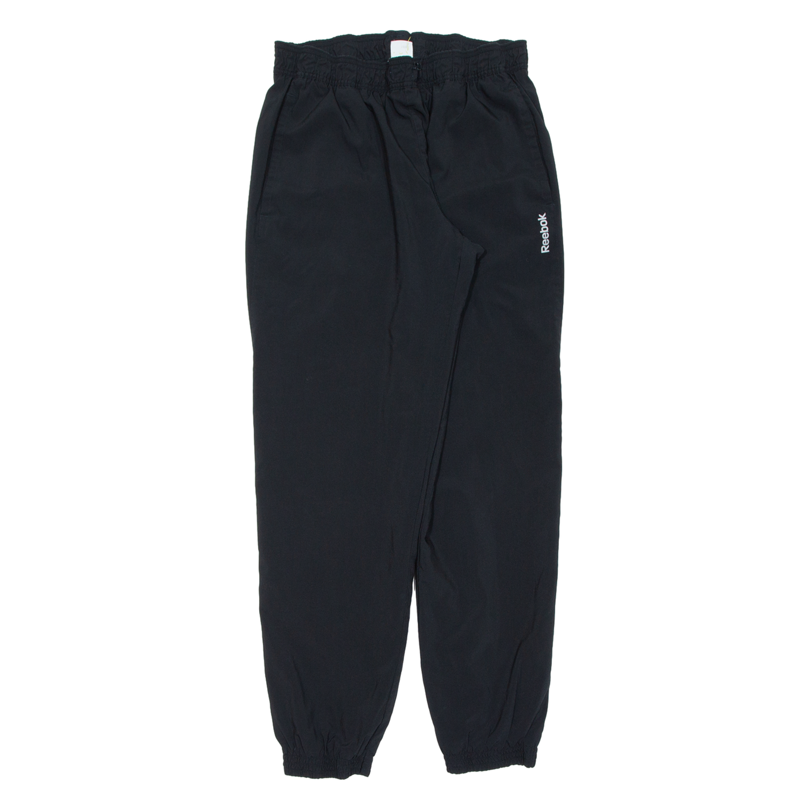 REEBOK Mens Track Pants Black Tapered L W30 L30 Refurbished - N/A refurbished available on Cerqular