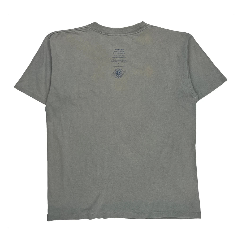 Earth Earthly Concerns Single Stitch T-Shirt - Large Grey Cotton Refurbished - Thrifted (note: this is a term often used to describe second- refurbished available on Cerqular