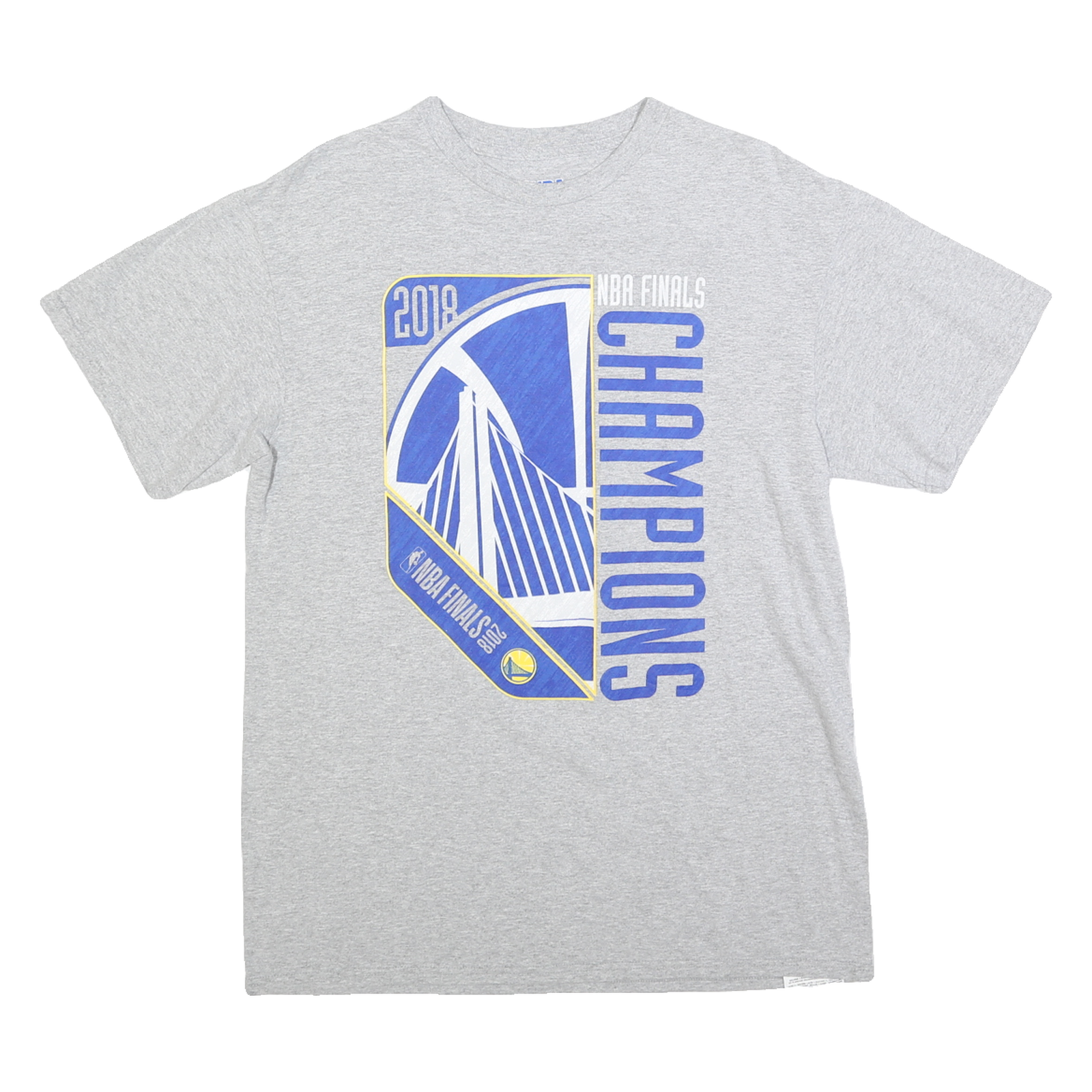 NBA Mens Grey 2018 NBA Finals Champions T-Shirt M Short Sleeve Crew Neck Refurbished - N/A refurbished available on Cerqular