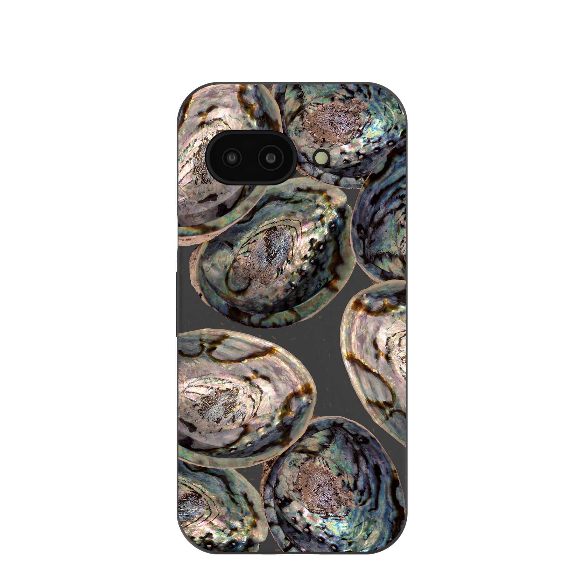 Black Abalone Shells Google Pixel 9a Case Refurbished - Pela Case refurbished available on Cerqular